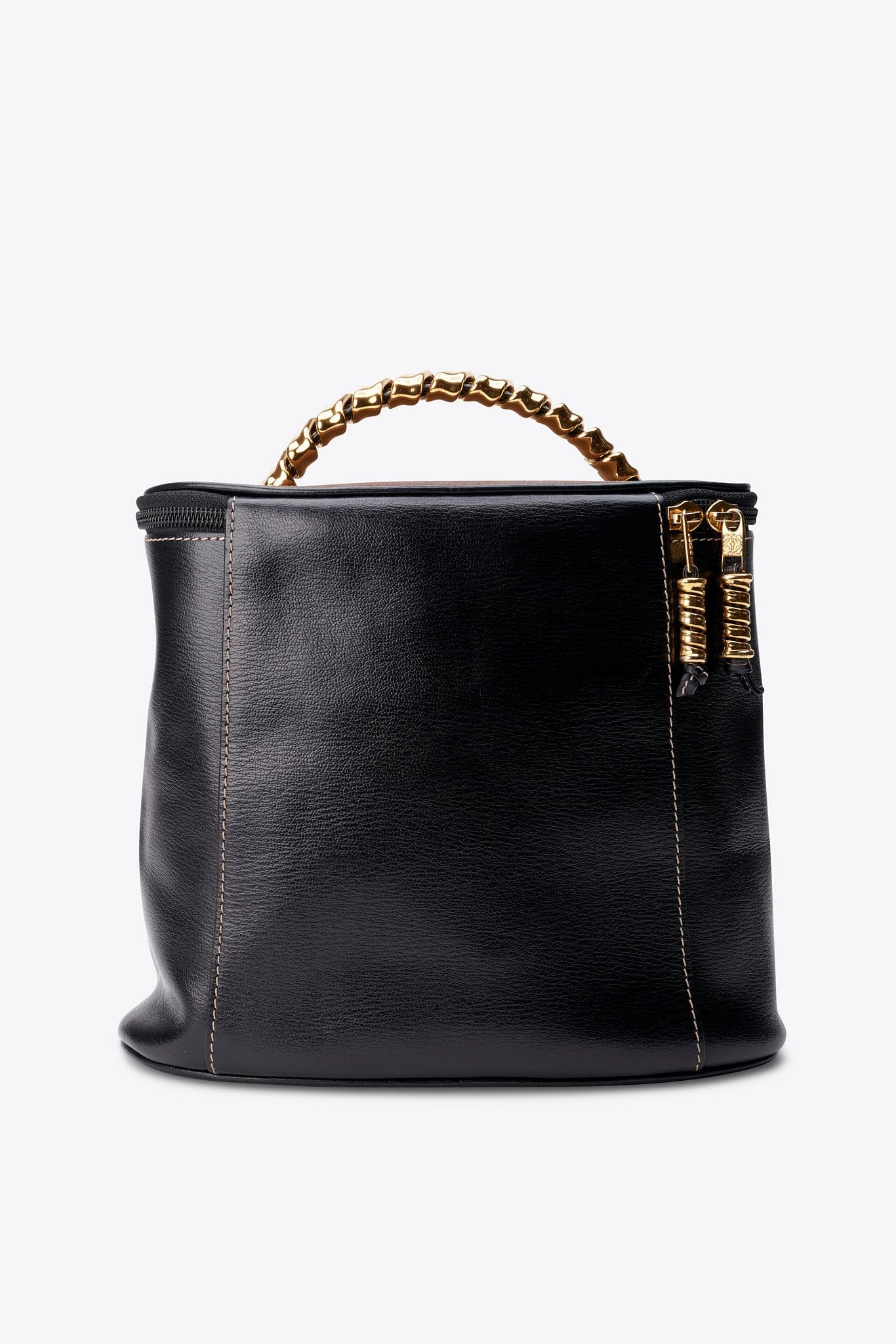 Vintage Loewe Black Leather Vanity Case