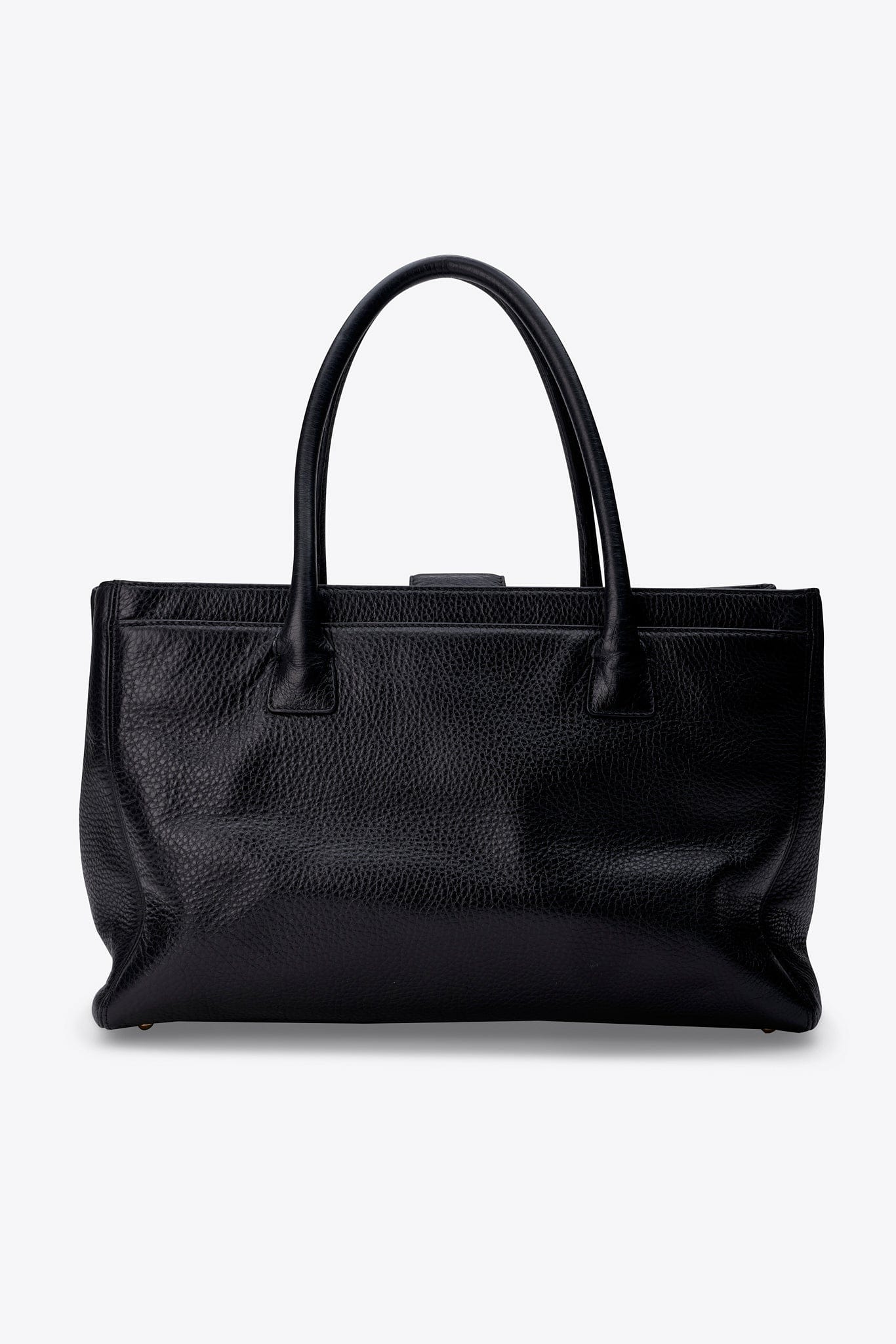 Vintage Chanel Executive Caviar Leather Tote Bag