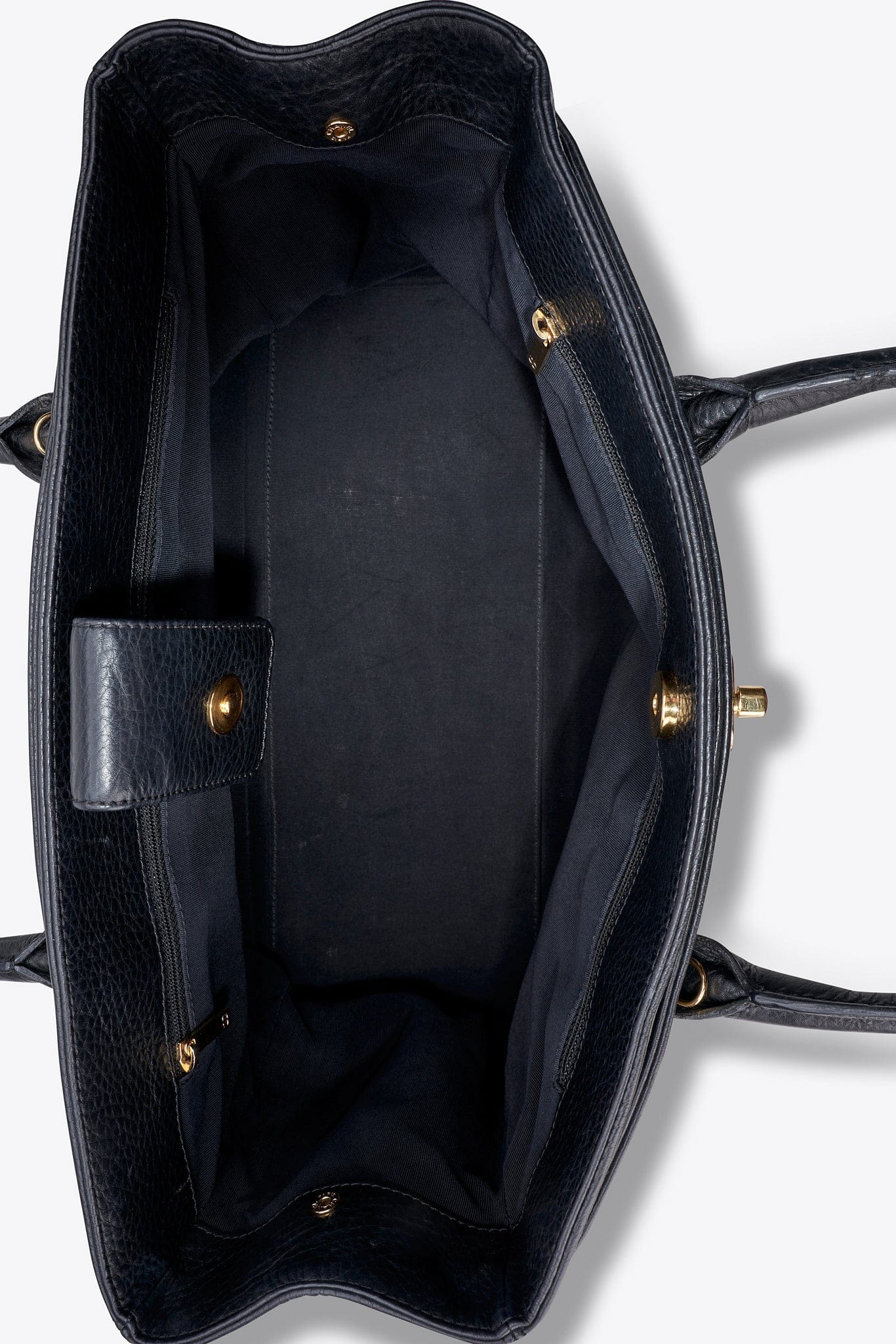 Vintage Chanel Executive Caviar Leather Tote Bag