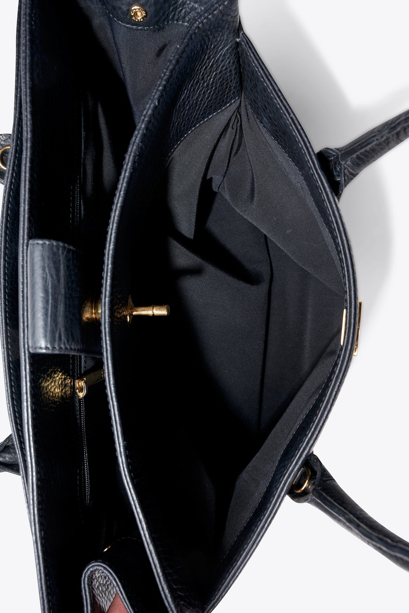 Vintage Chanel Executive Caviar Leather Tote Bag