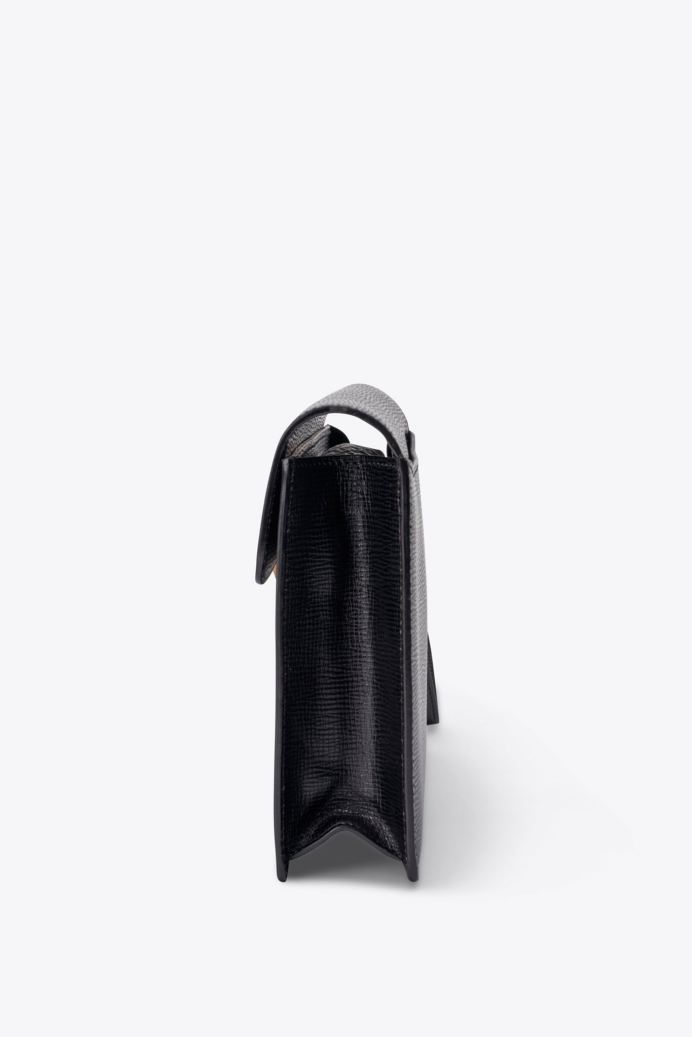 Loewe Vintage Black Leather Clutch Bag With Original Box