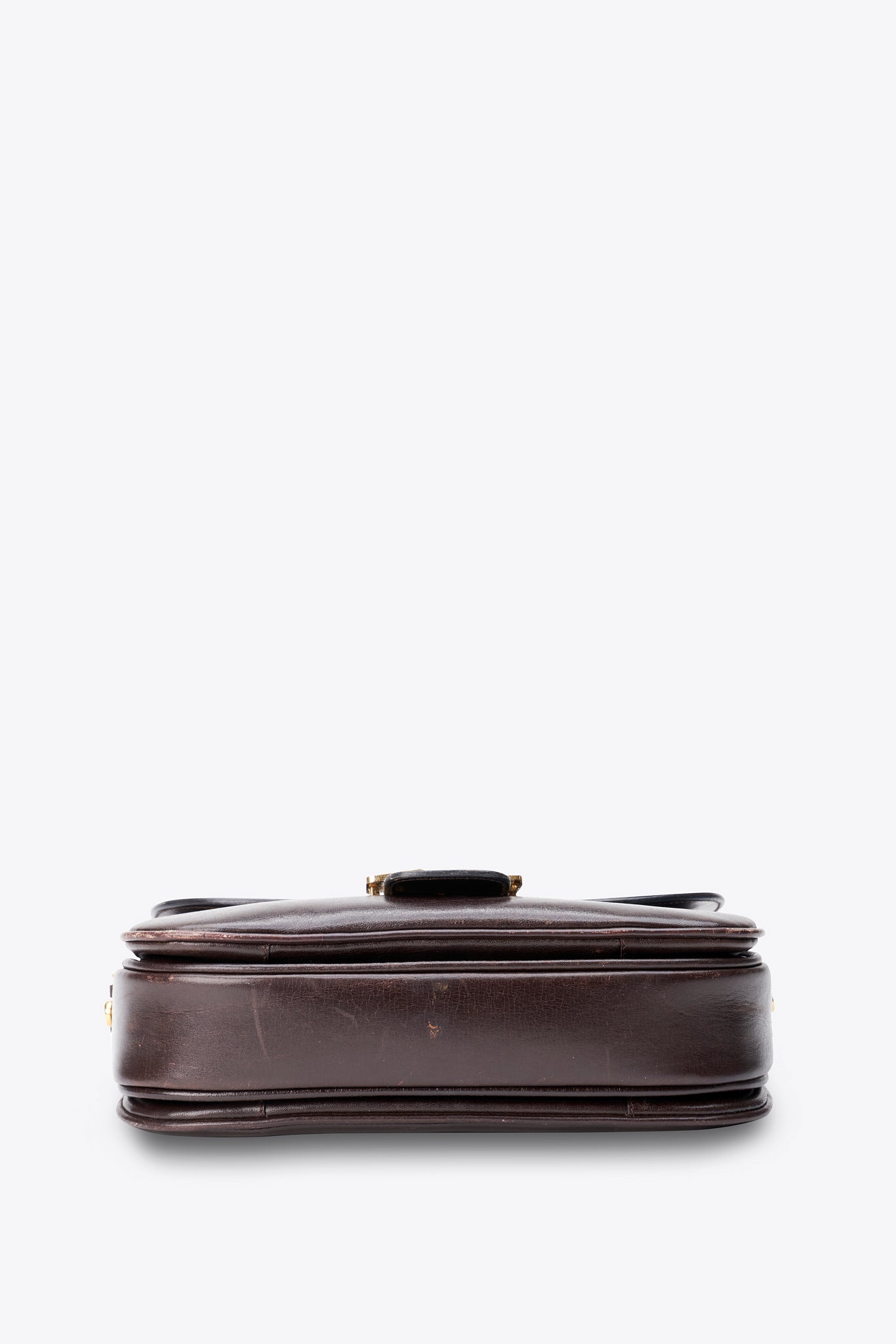 Vintage Celine Brown Leather Triomphe Box Bag – The Hosta