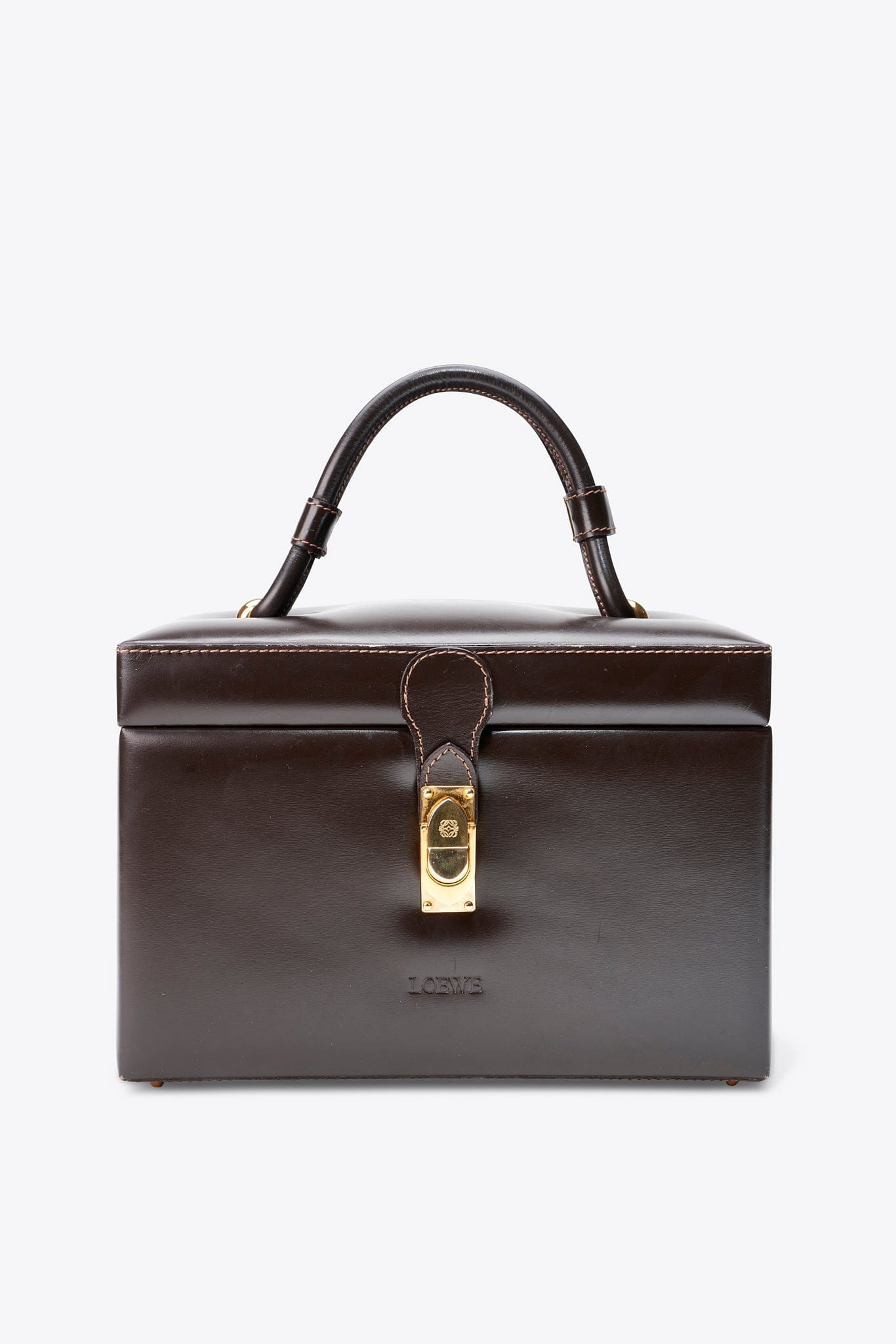 Vintage Loewe Leather Vanity Case