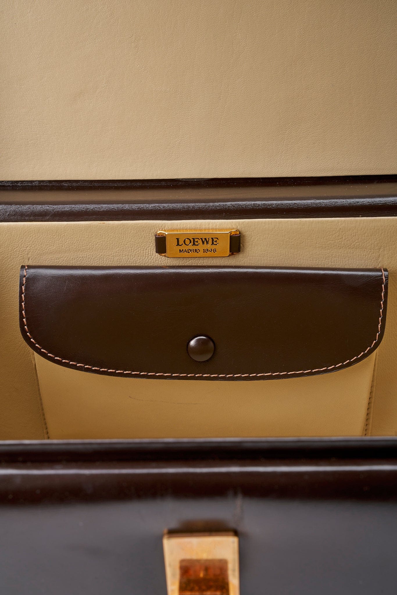 Vintage Loewe Leather Vanity Case
