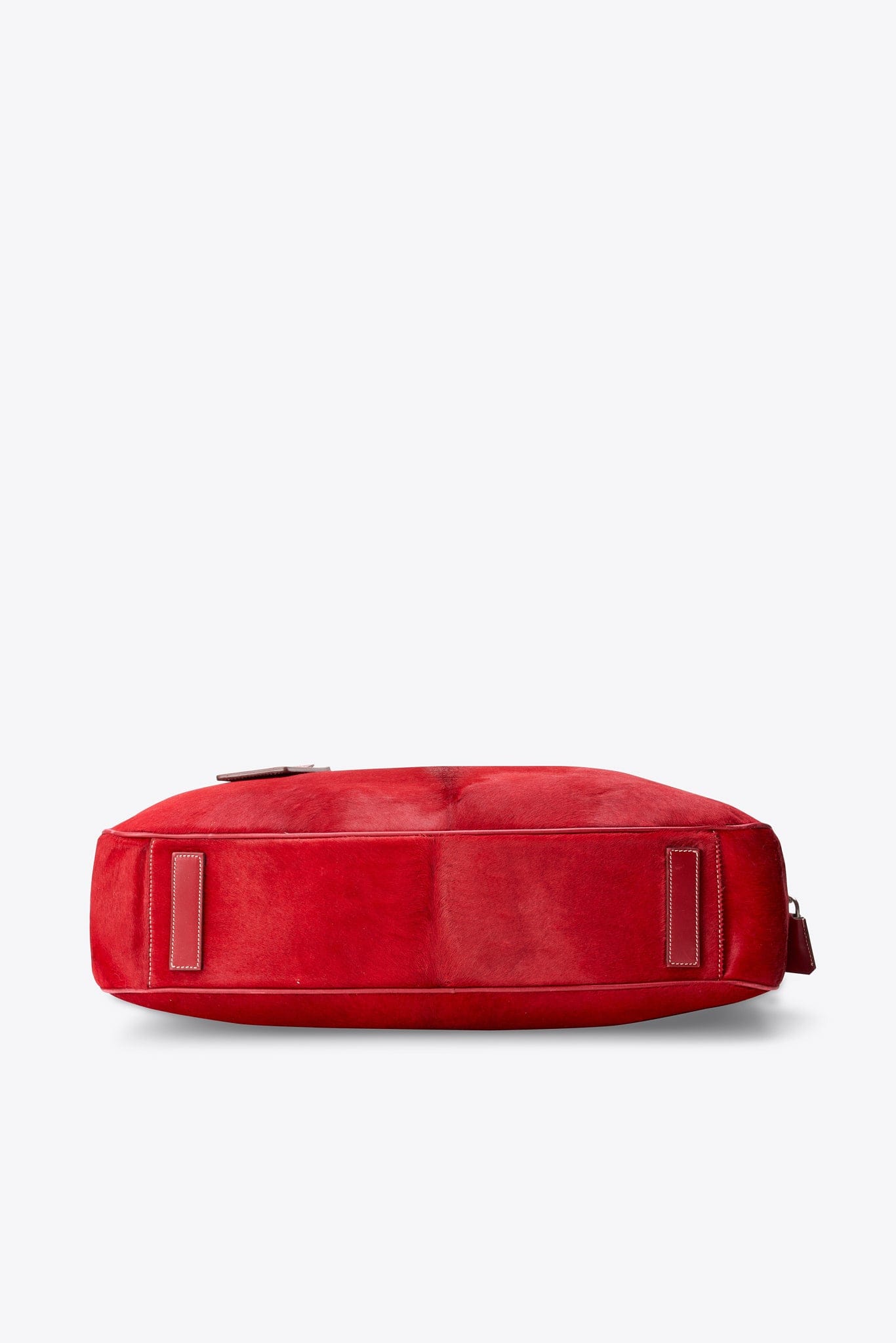Vintage Prada Red Calf Hair Shoulder Bag