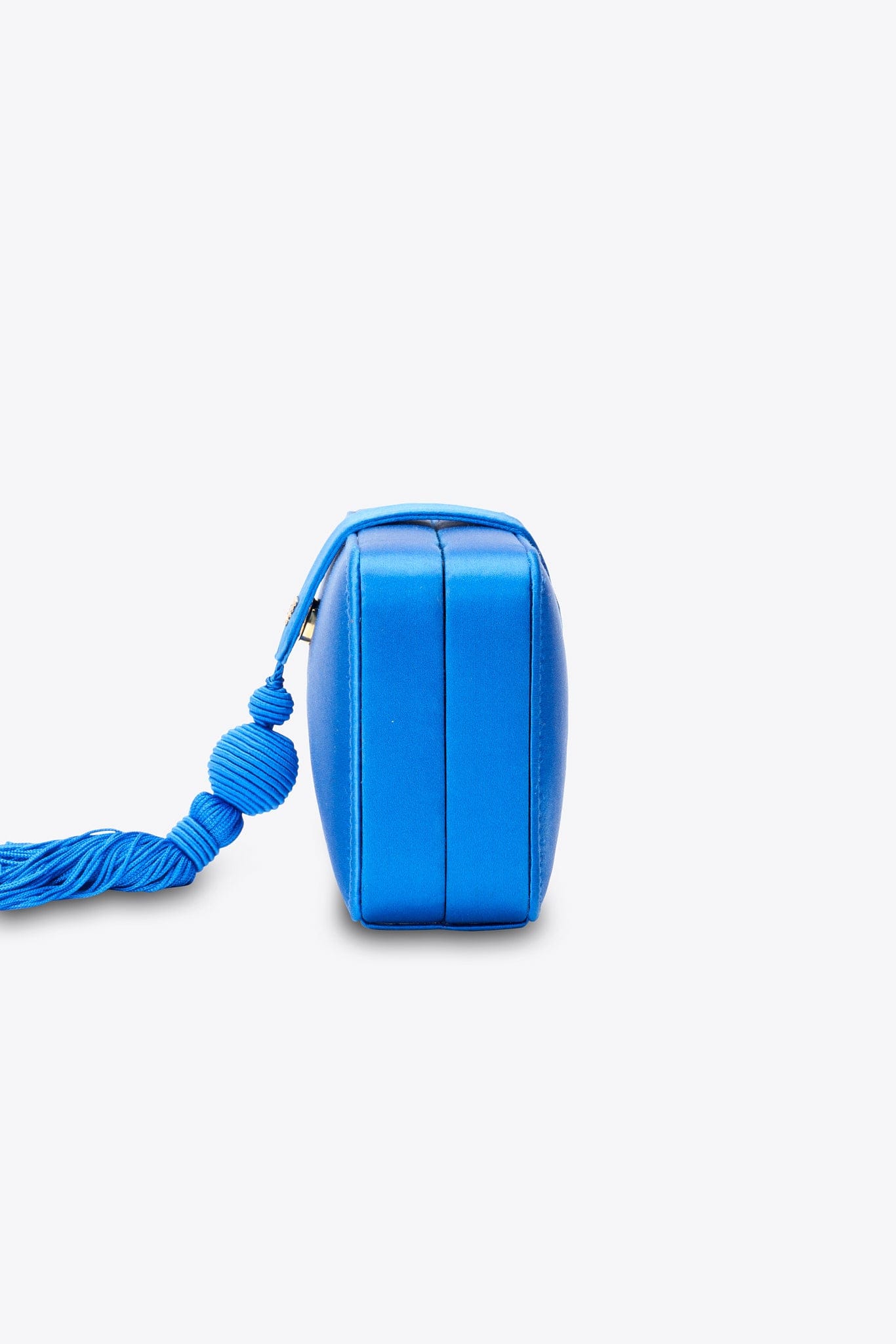 Loewe Vintage Blue Silk Tassel Evening Bag