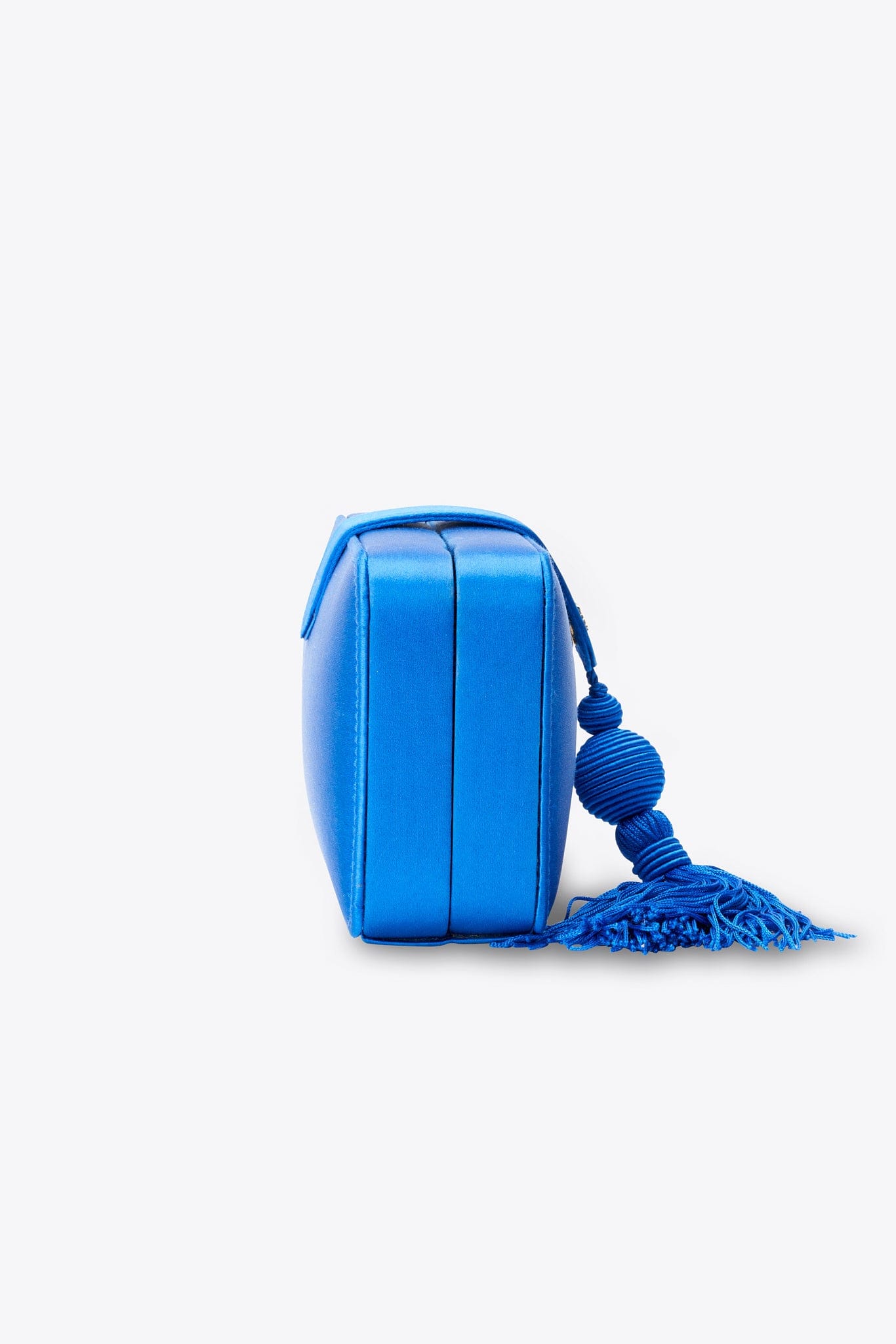 Loewe Vintage Blue Silk Tassel Evening Bag