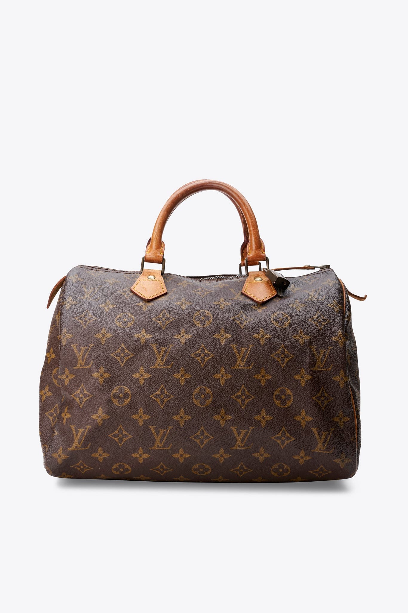 Louis Vuitton 30 Speedy Bag In Brown Monogram Coated Canvas