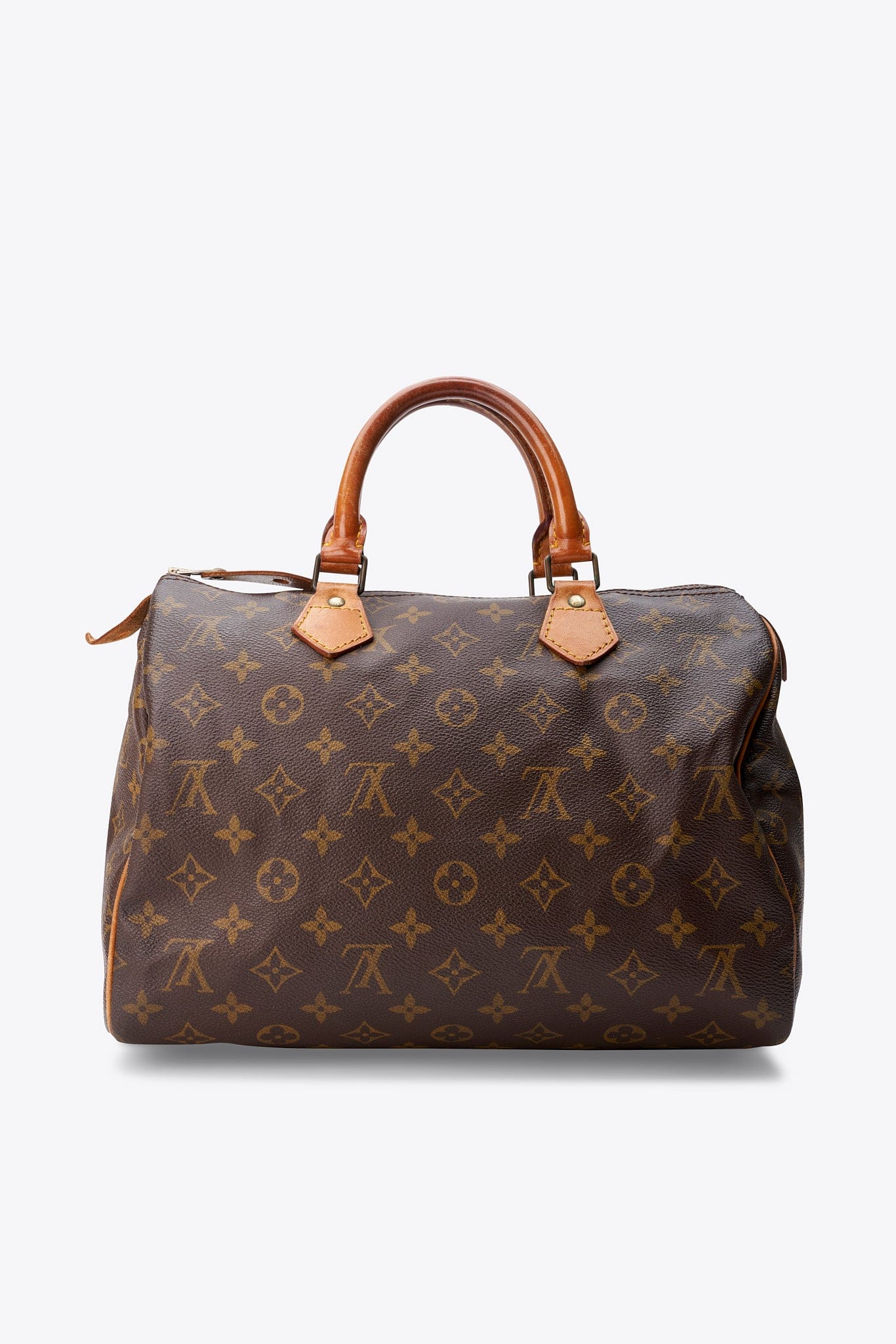 Louis Vuitton 30 Speedy Bag In Brown Monogram Coated Canvas