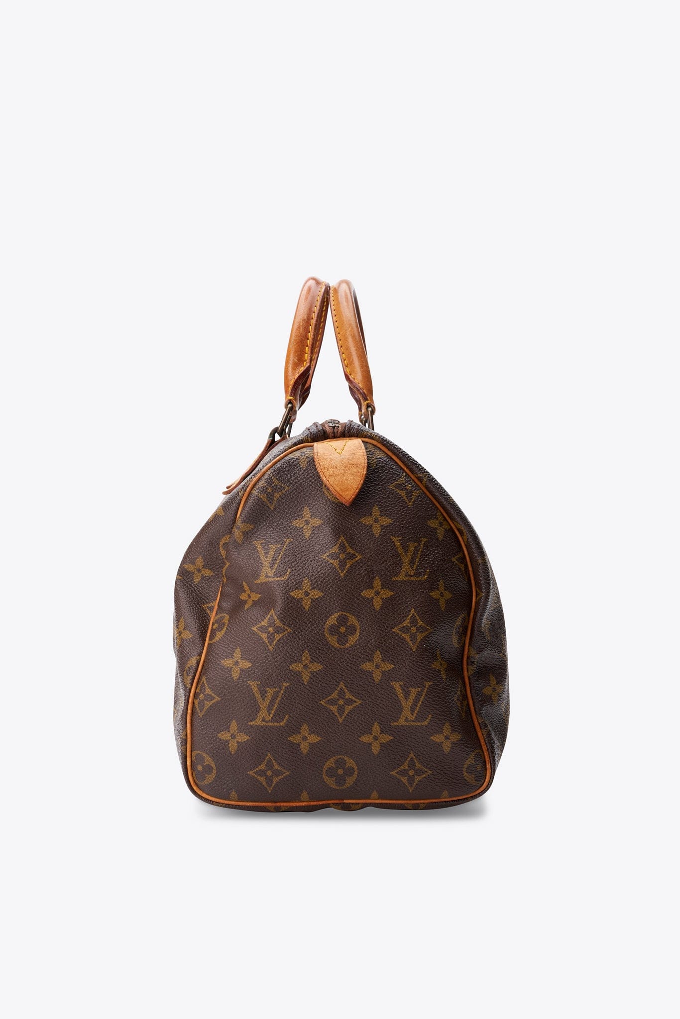 Louis Vuitton 30 Speedy Bag In Brown Monogram Coated Canvas