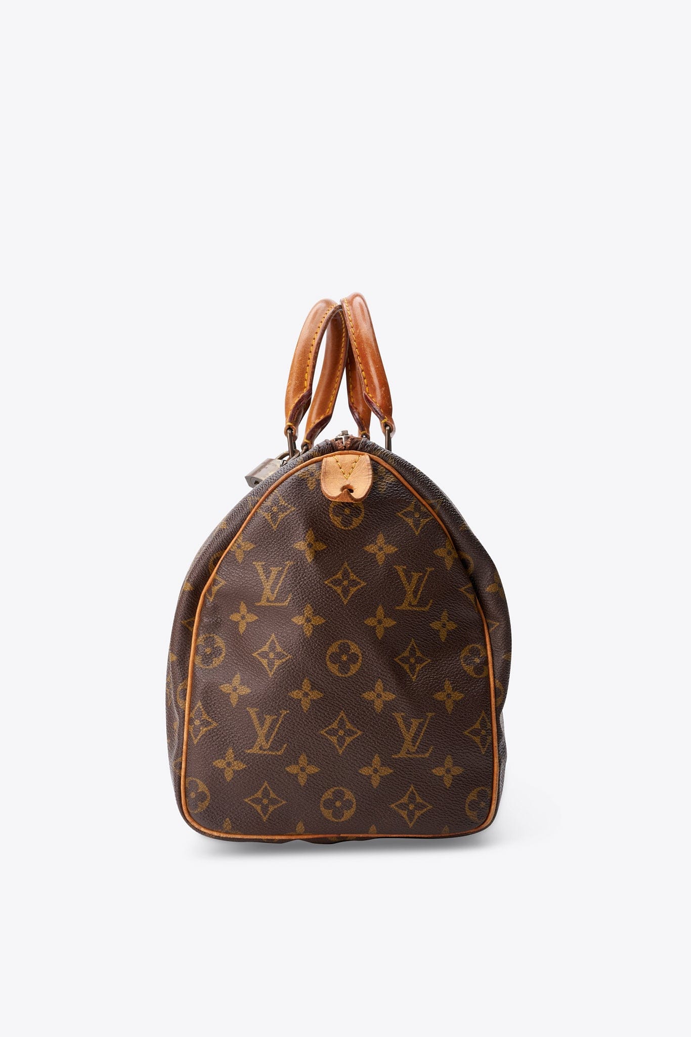 Louis Vuitton 30 Speedy Bag In Brown Monogram Coated Canvas
