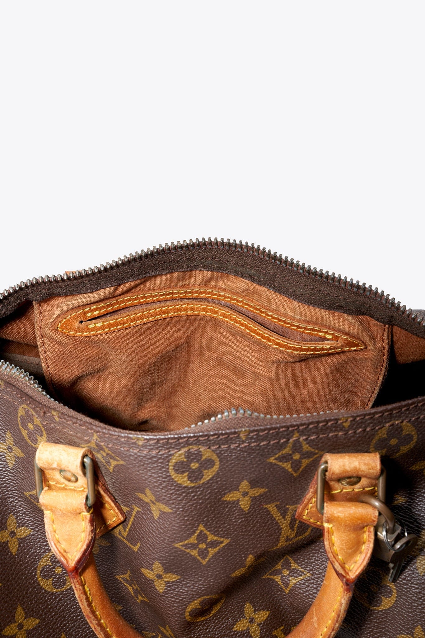 Louis Vuitton 30 Speedy Bag In Brown Monogram Coated Canvas