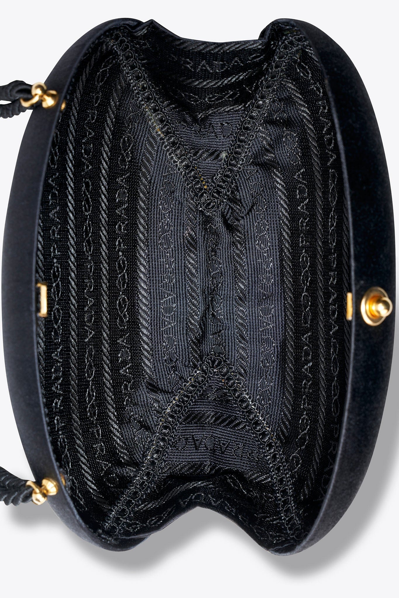 Vintage Prada Black Silk Tassel Evening Bag