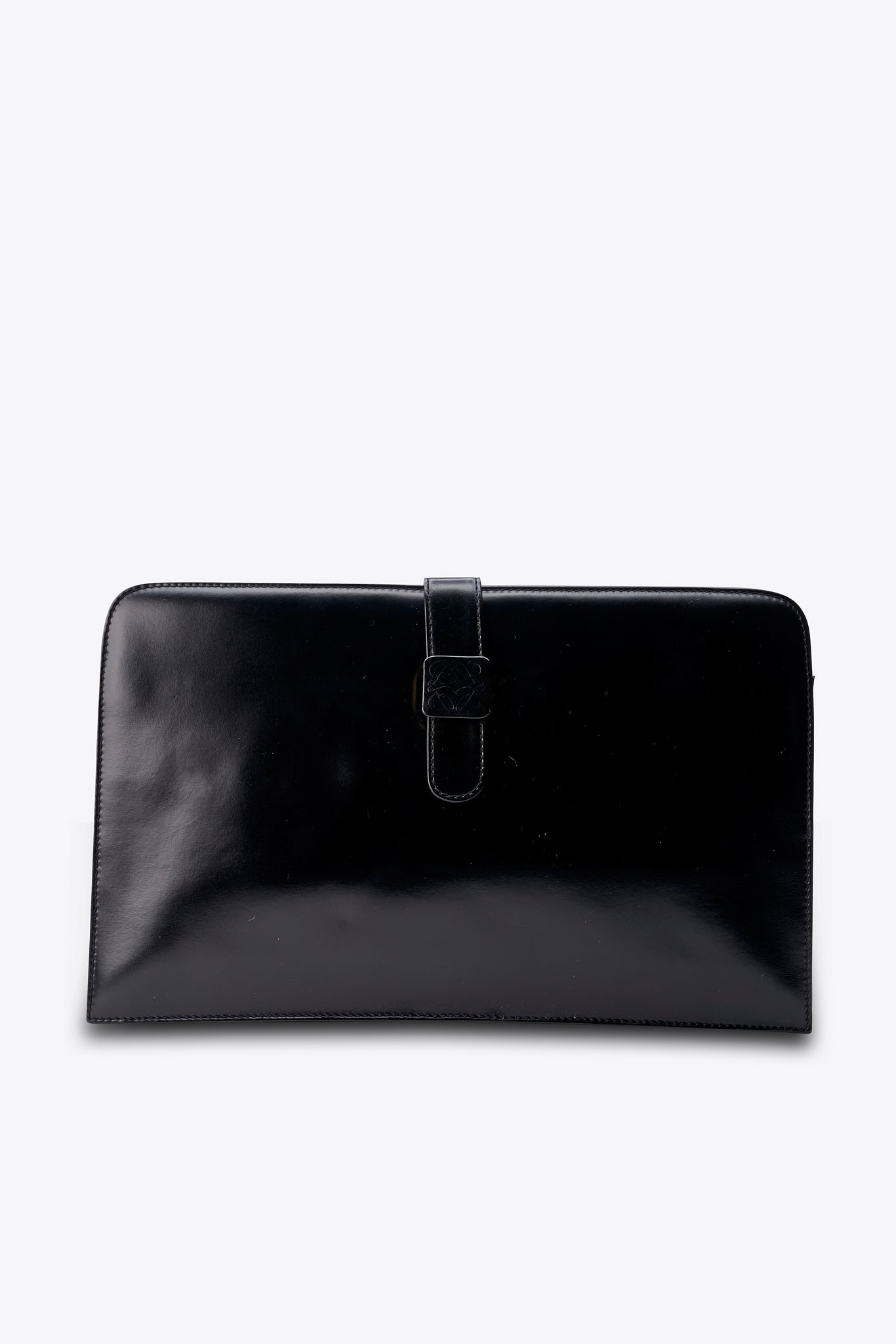 Loewe Vintage Black Leather Clutch Bag