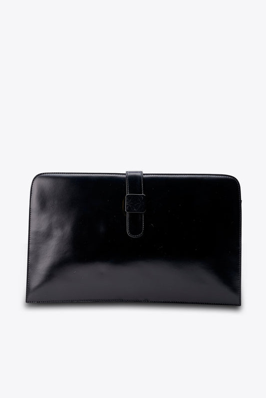 Loewe Vintage Black Leather Clutch Bag