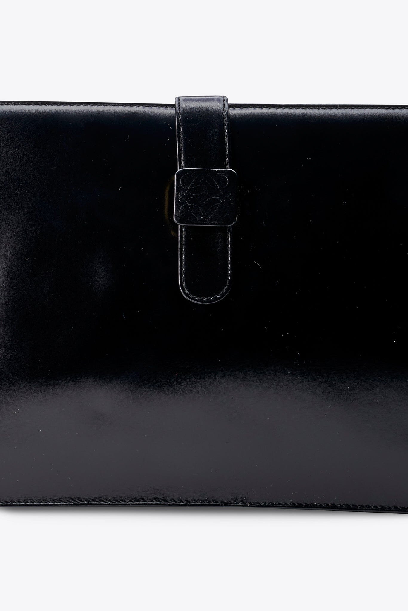 Loewe Vintage Black Leather Clutch Bag