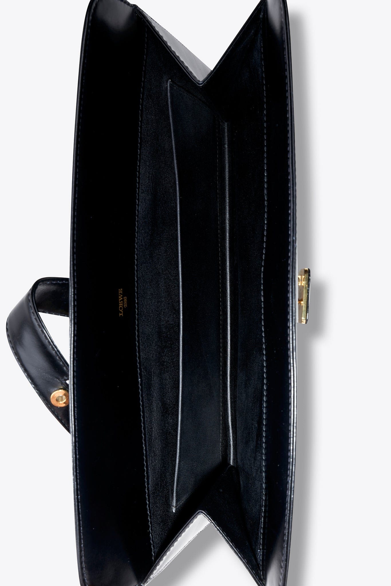 Loewe Vintage Black Leather Clutch Bag
