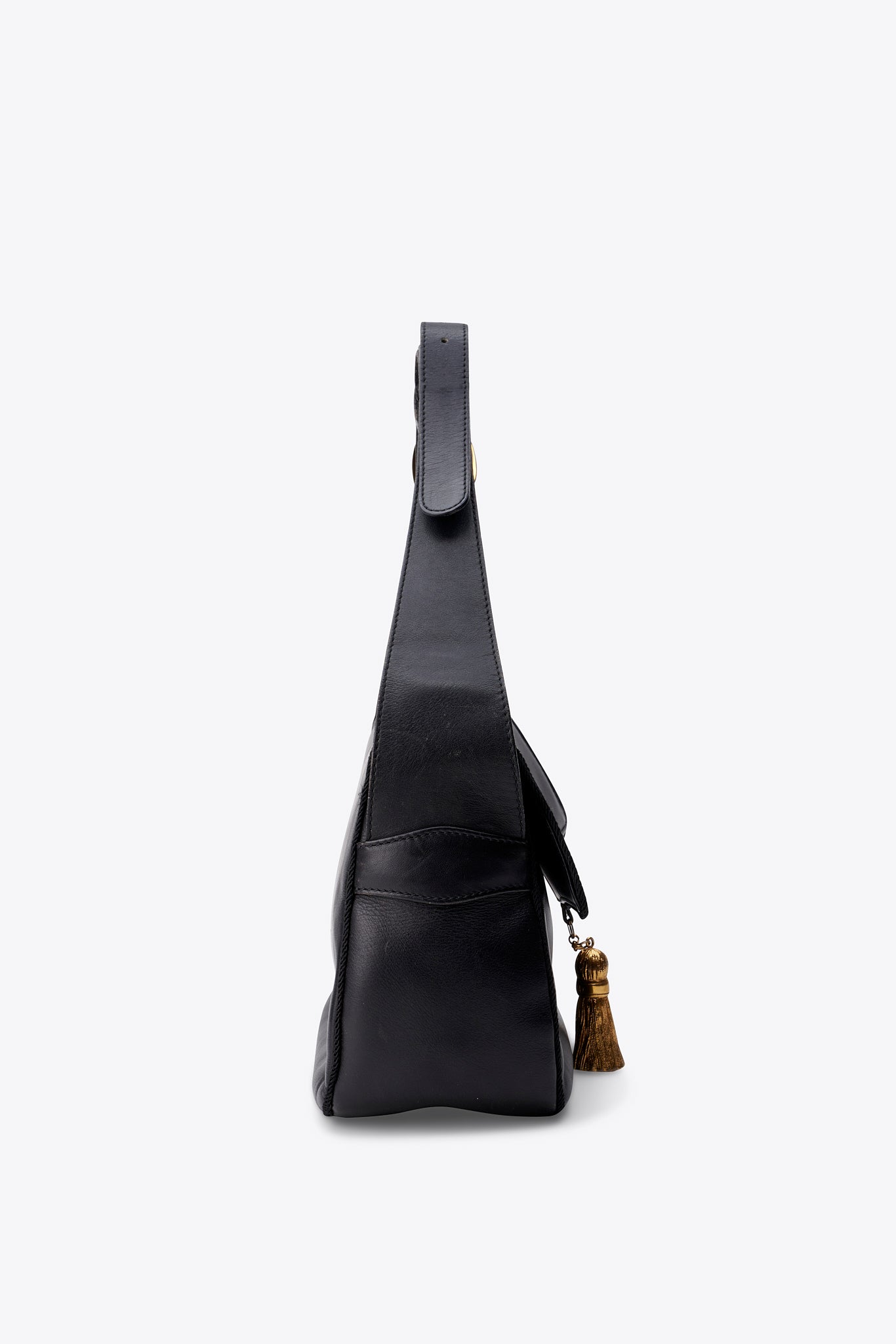 Vintage Christian Dior Leather Shoulder Bag