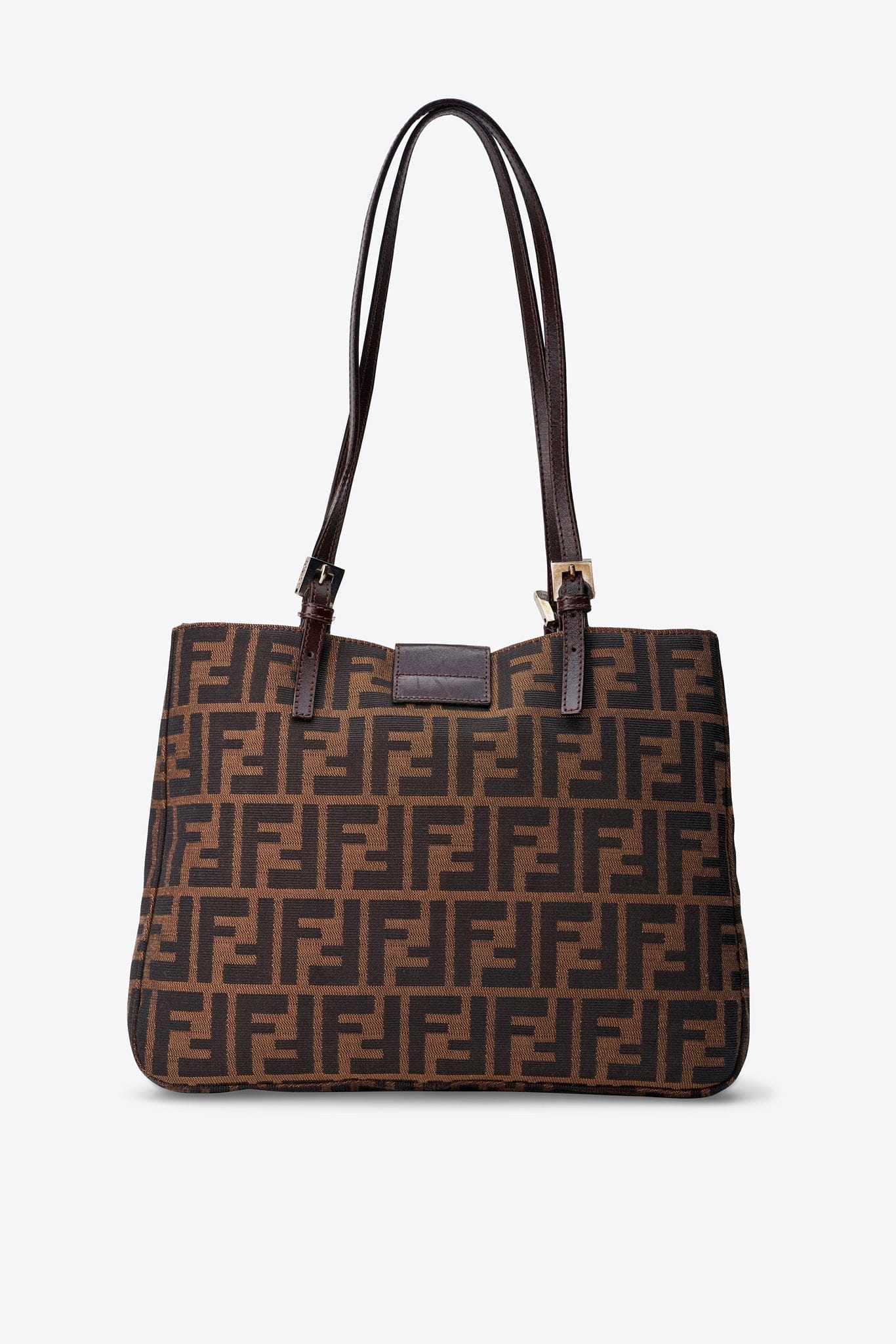 Vintage Fendi Zucca Canvas Tote Bag