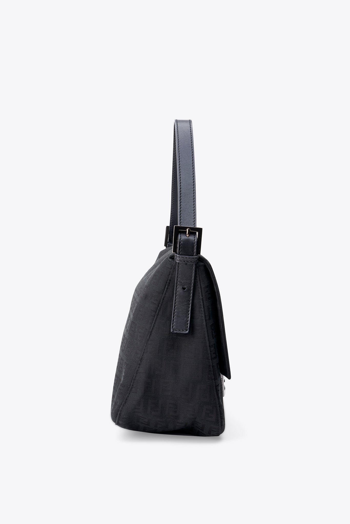 Vintage Fendi Mamma Baguette Black Zucchino Canvas – The Hosta