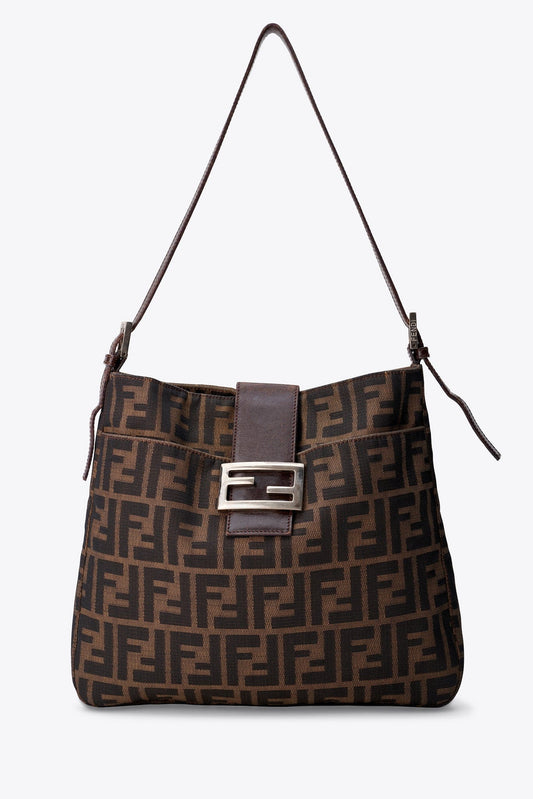 Vintage Fendi Brown Zucca Tote Bag