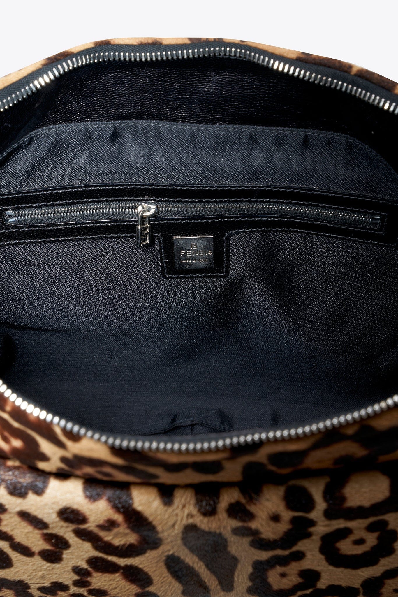 Fendi Vintage Mamma Baguette in Leopard Print Calf Hair