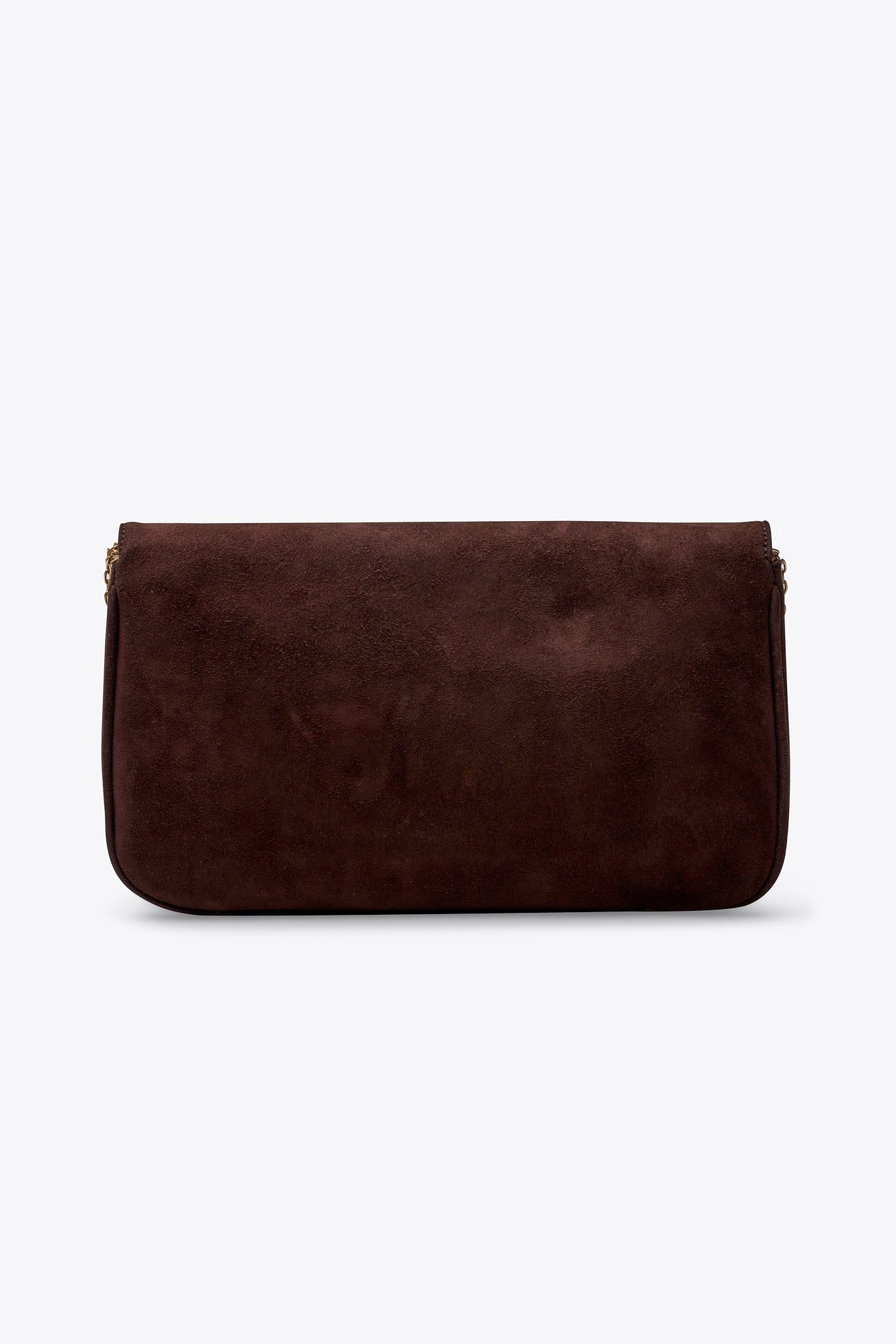 Vintage Celine Brown Suede Chain Shoulder Bag