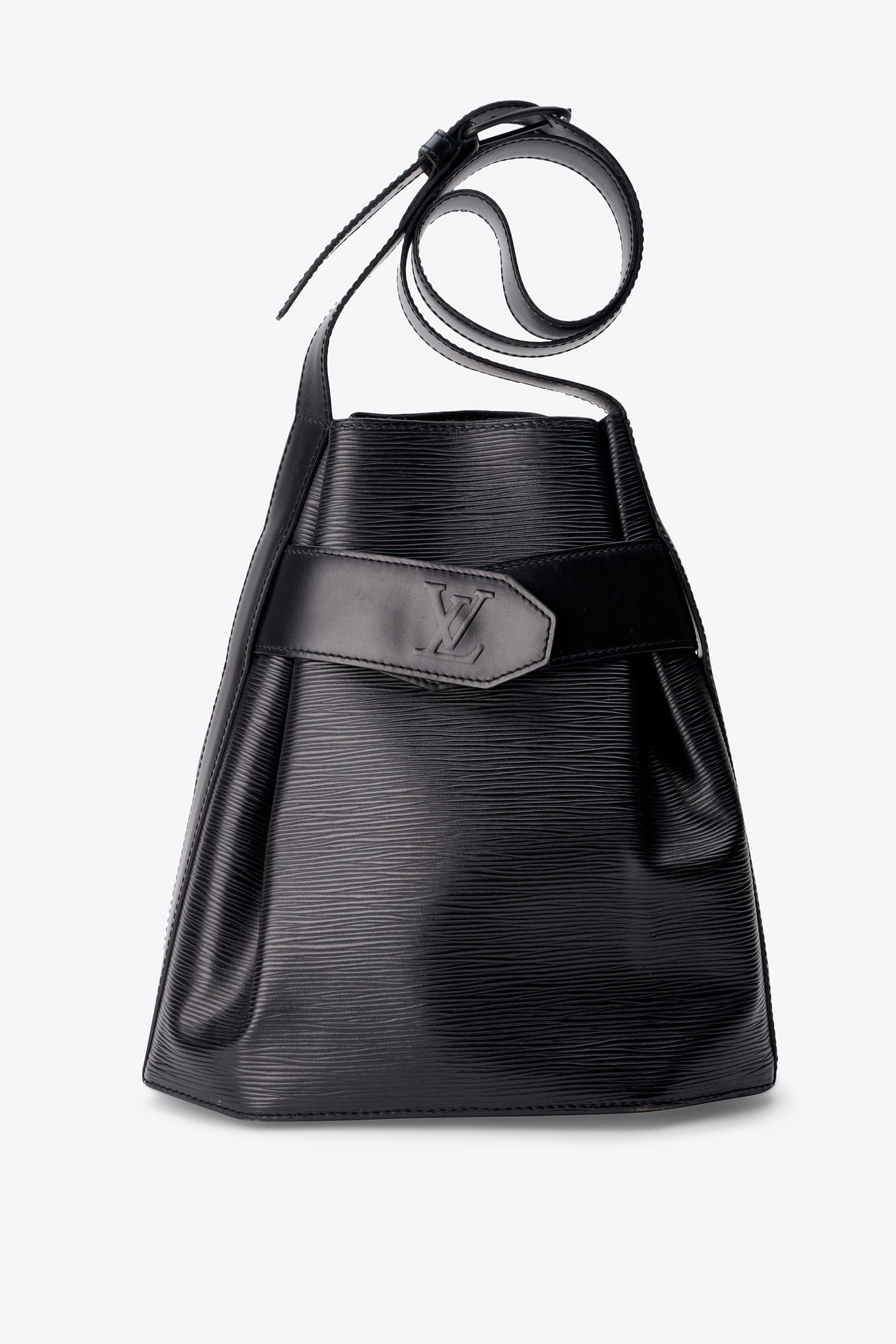 Vintage Louis Vuitton Sac D'Épaule in Black Epi leather