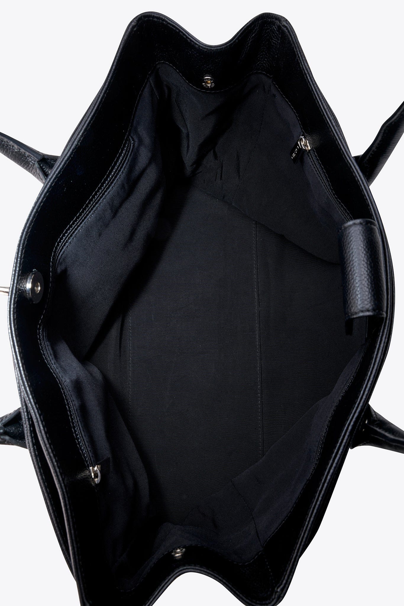 Vintage Chanel Executive Black Caviar Leather Tote Bag