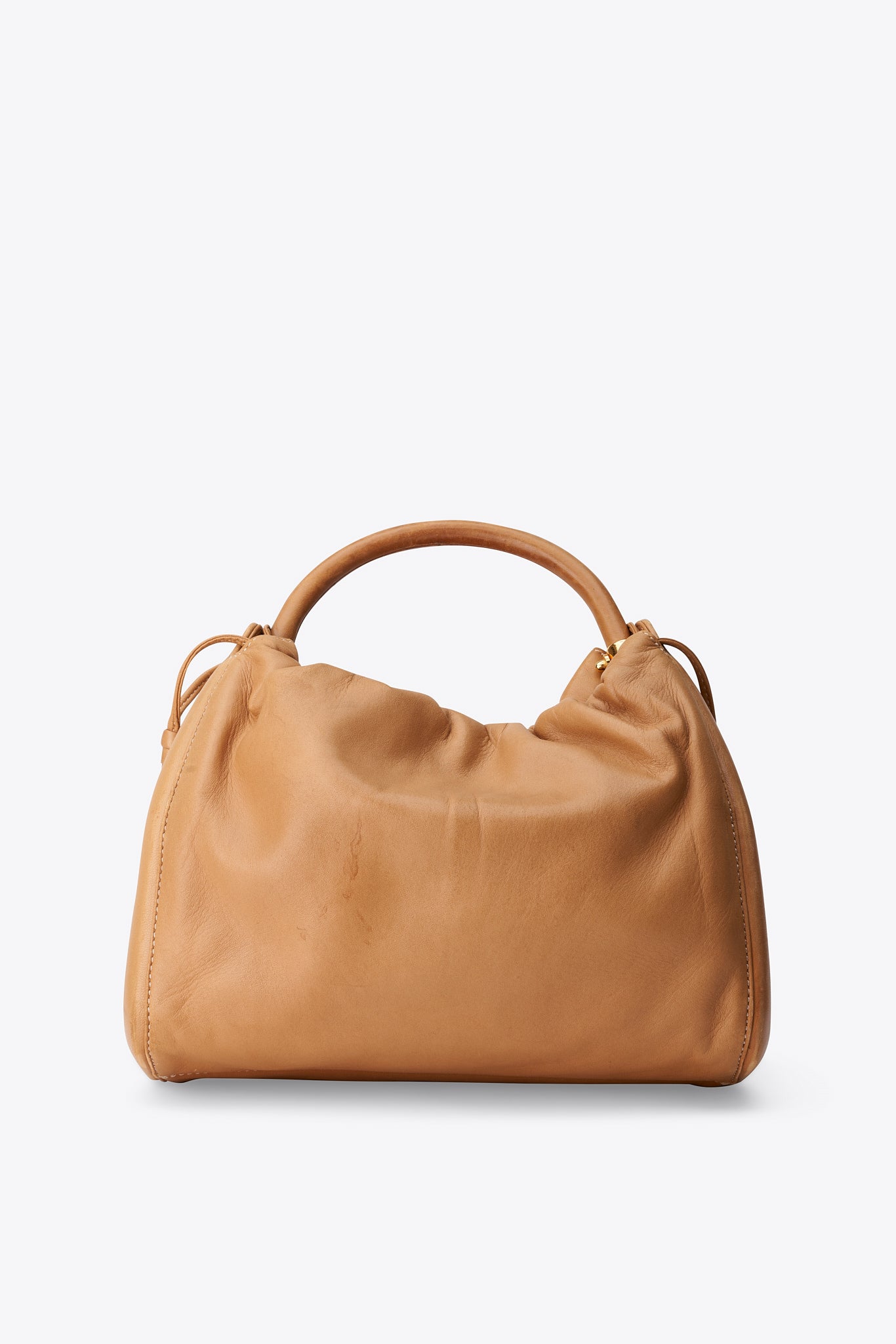 Vintage Loewe Tan Leather Shoulder Bag