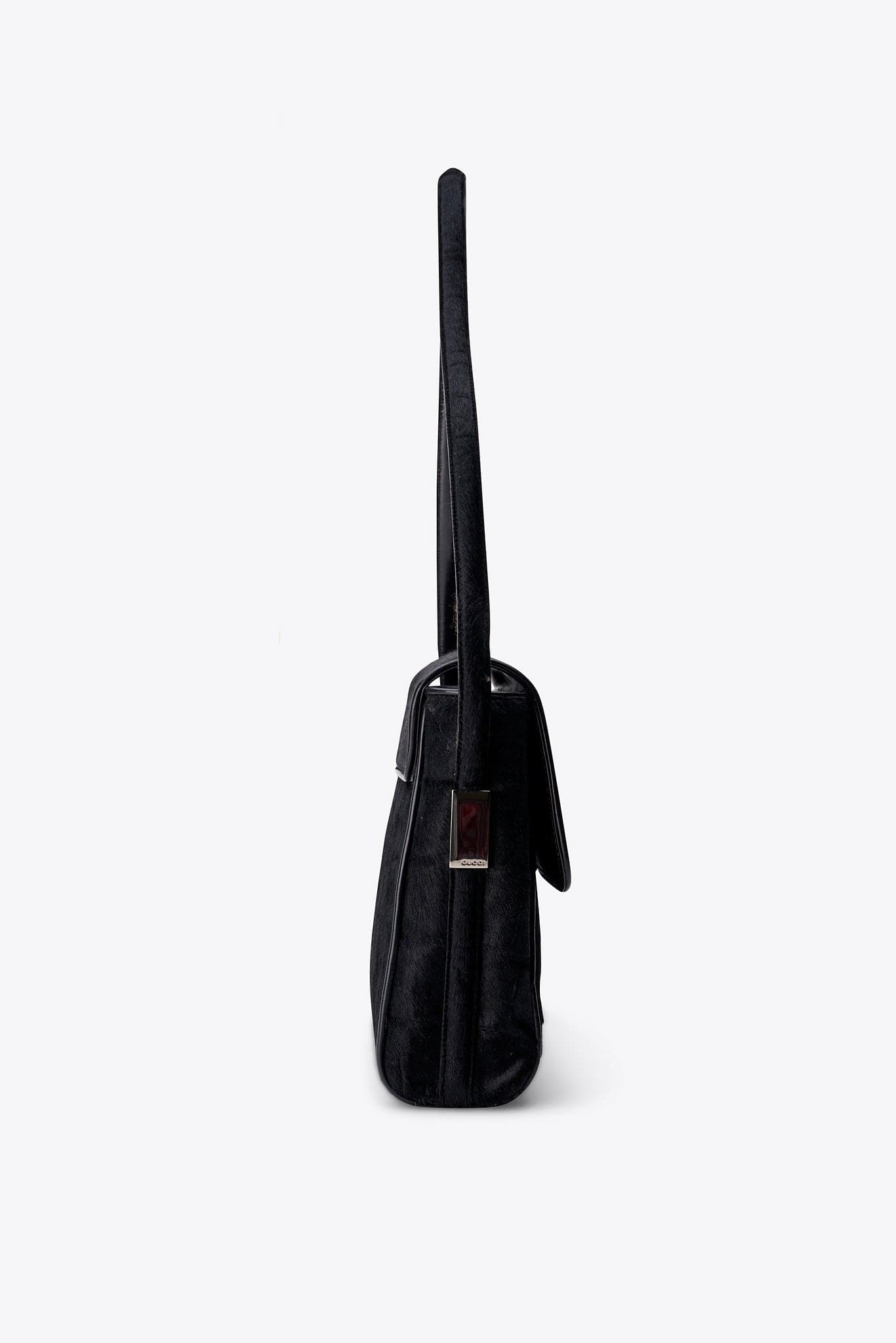 Vintage Gucci 90's Black Calf Hair Shoulder Bag – The Hosta