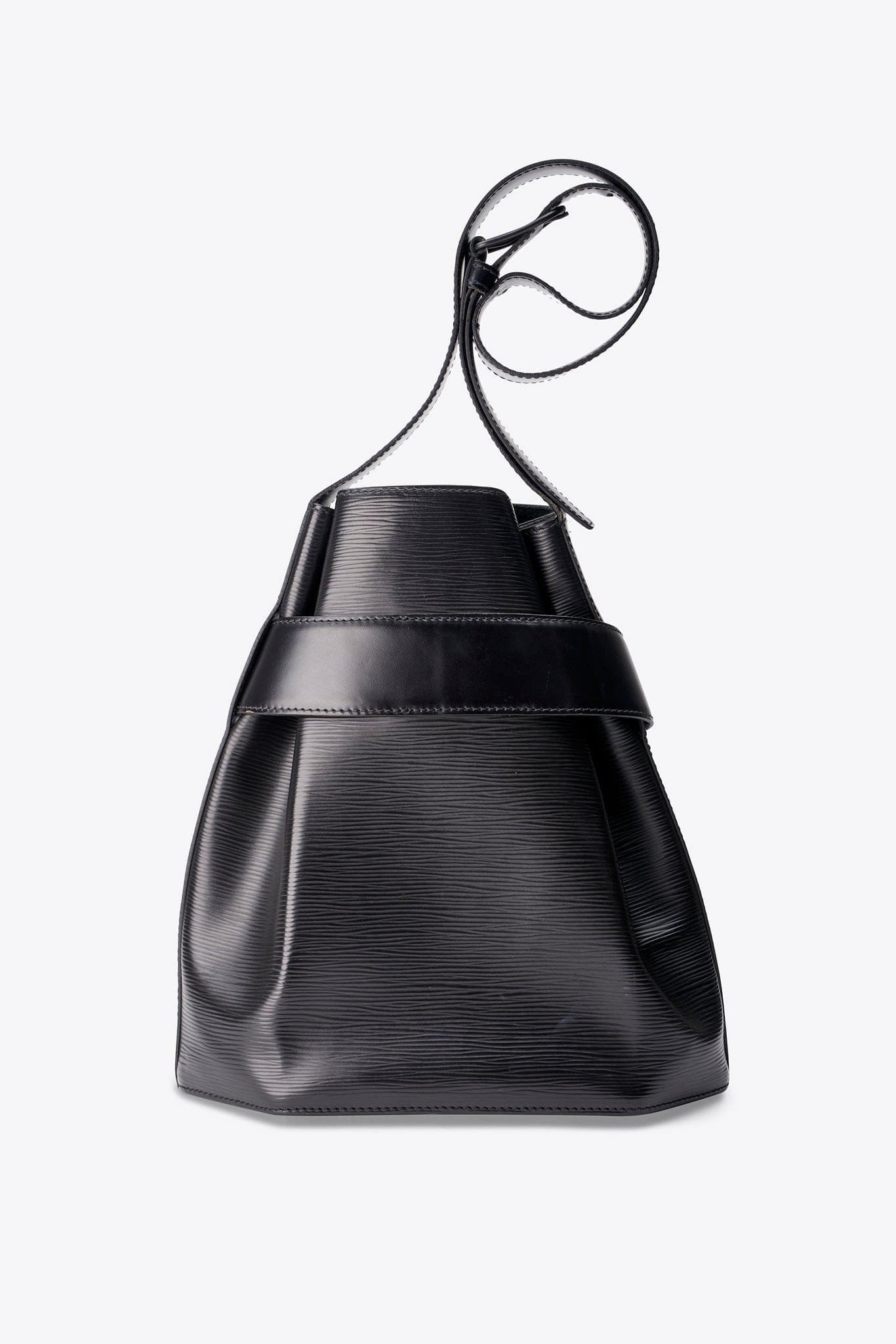 Vintage Louis Vuitton Sac D'Épaule in Black Epi Leather