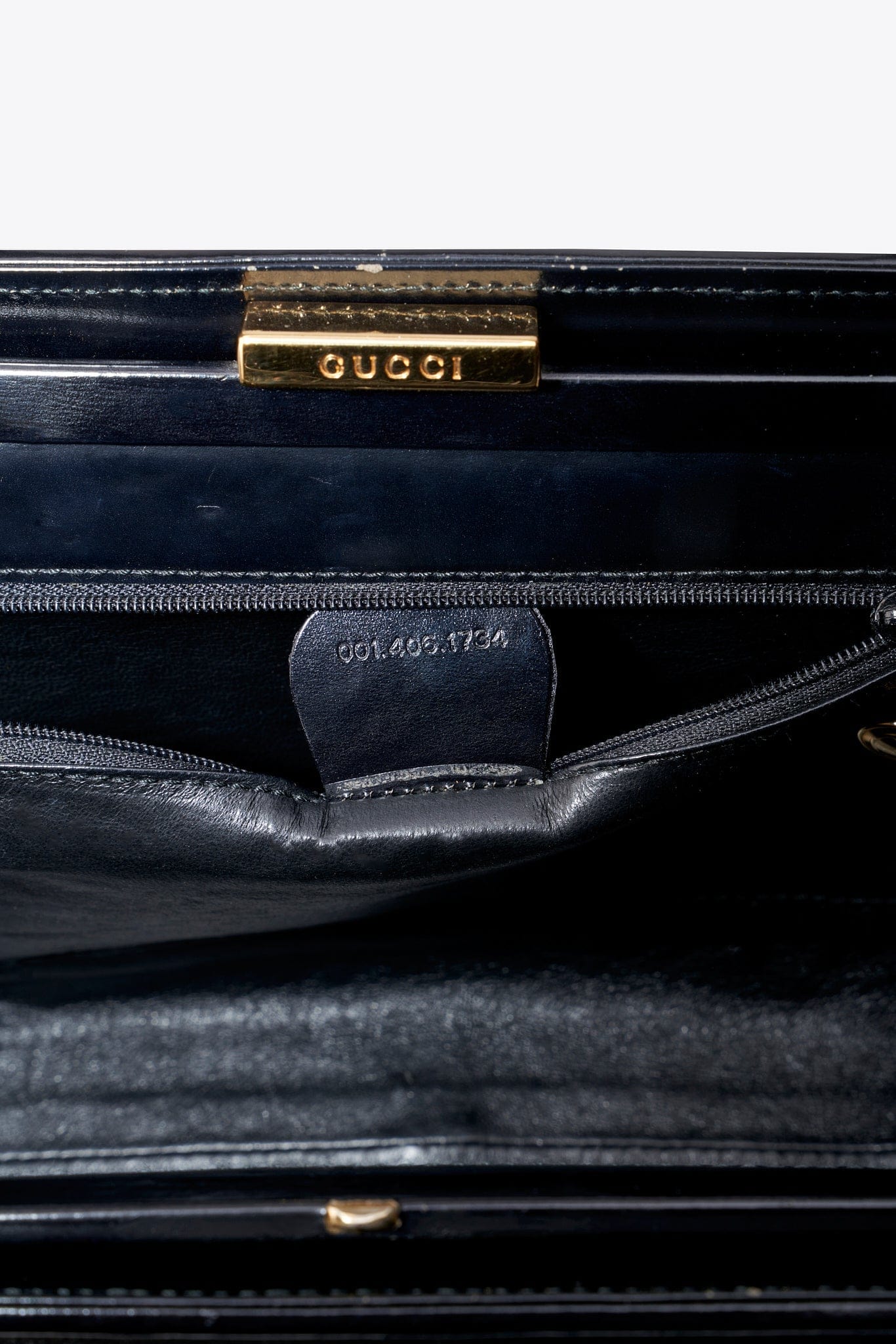 Vintage Gucci 90's Black Calf Hair Shoulder Bag