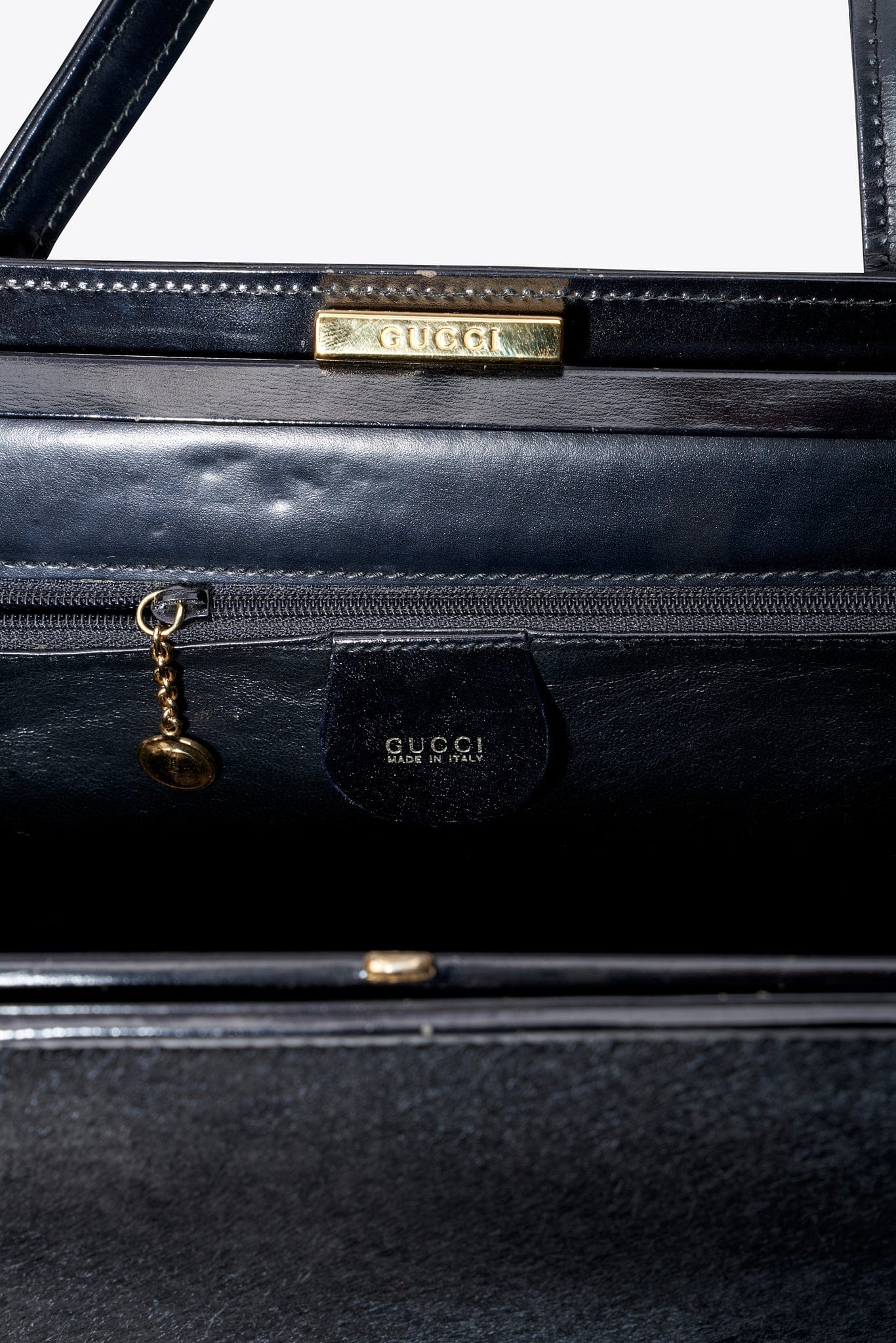 Vintage Gucci 90's Black Calf Hair Shoulder Bag