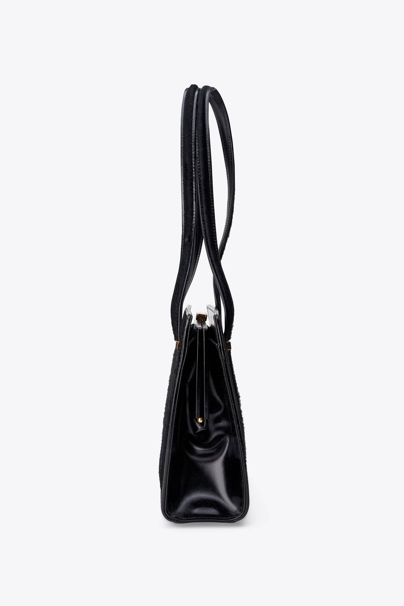Vintage Gucci 90's Black Calf Hair Shoulder Bag – The Hosta