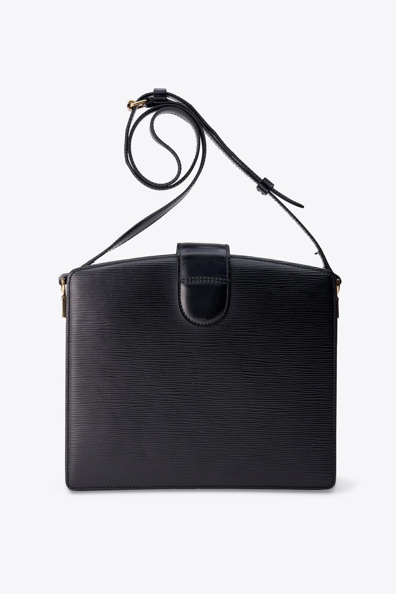 Vintage Louis Vuitton Capuchin Shoulder Bag in Black Epi Leather