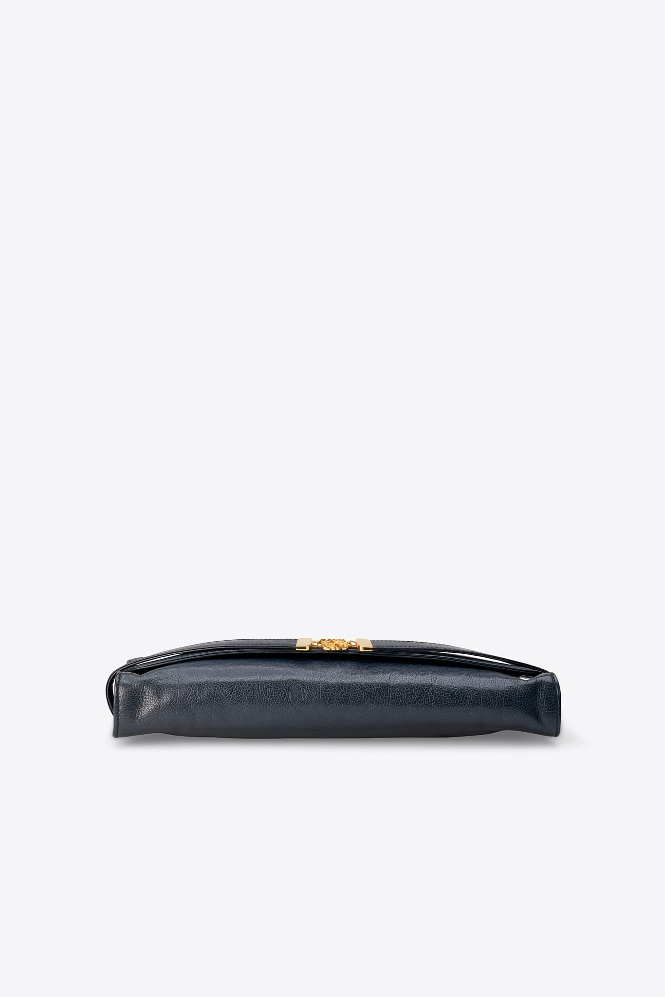Vintage Loewe Leather Clutch Bag Navy