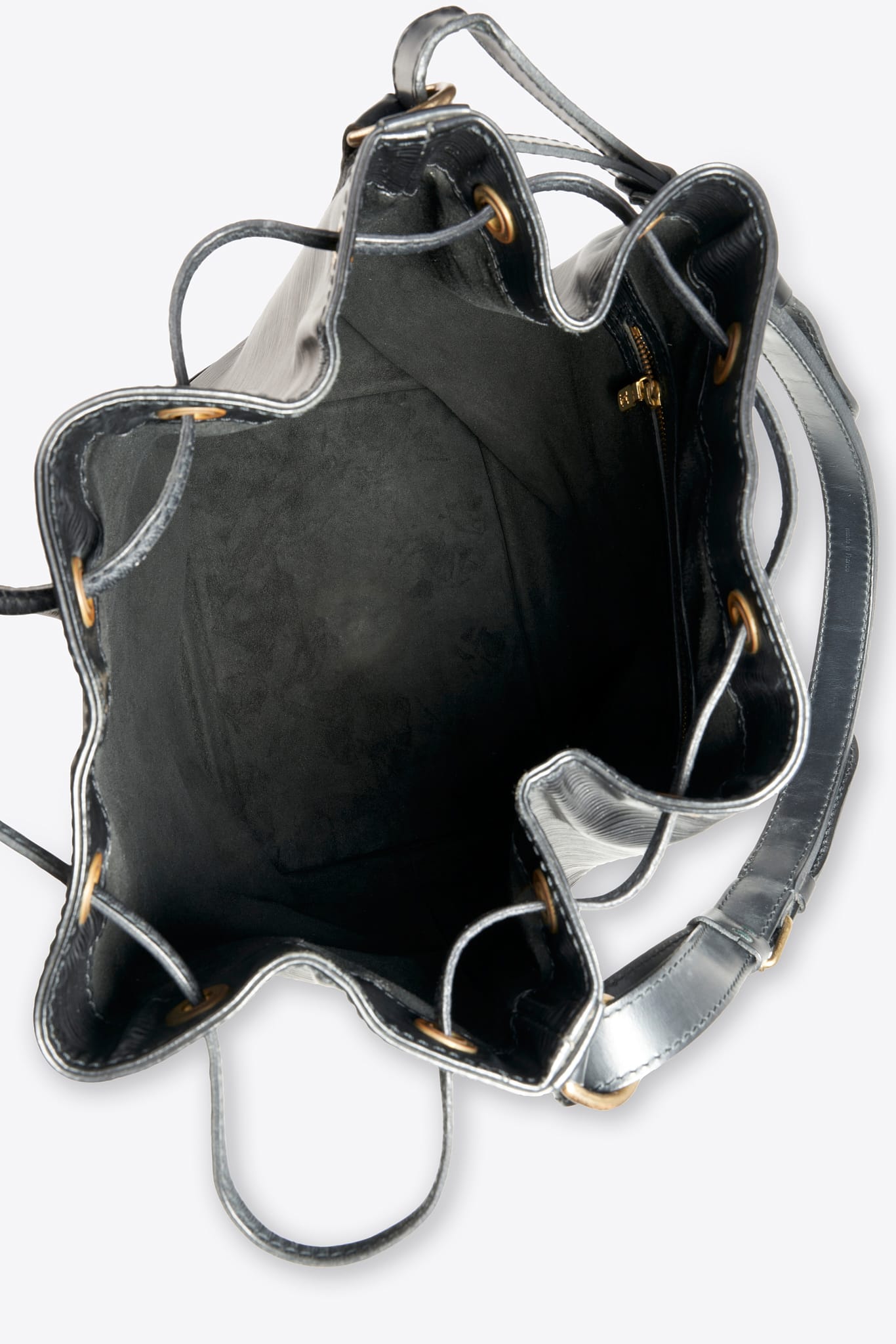 Louis Vuitton Noé Epi Leather Bucket Bag Black