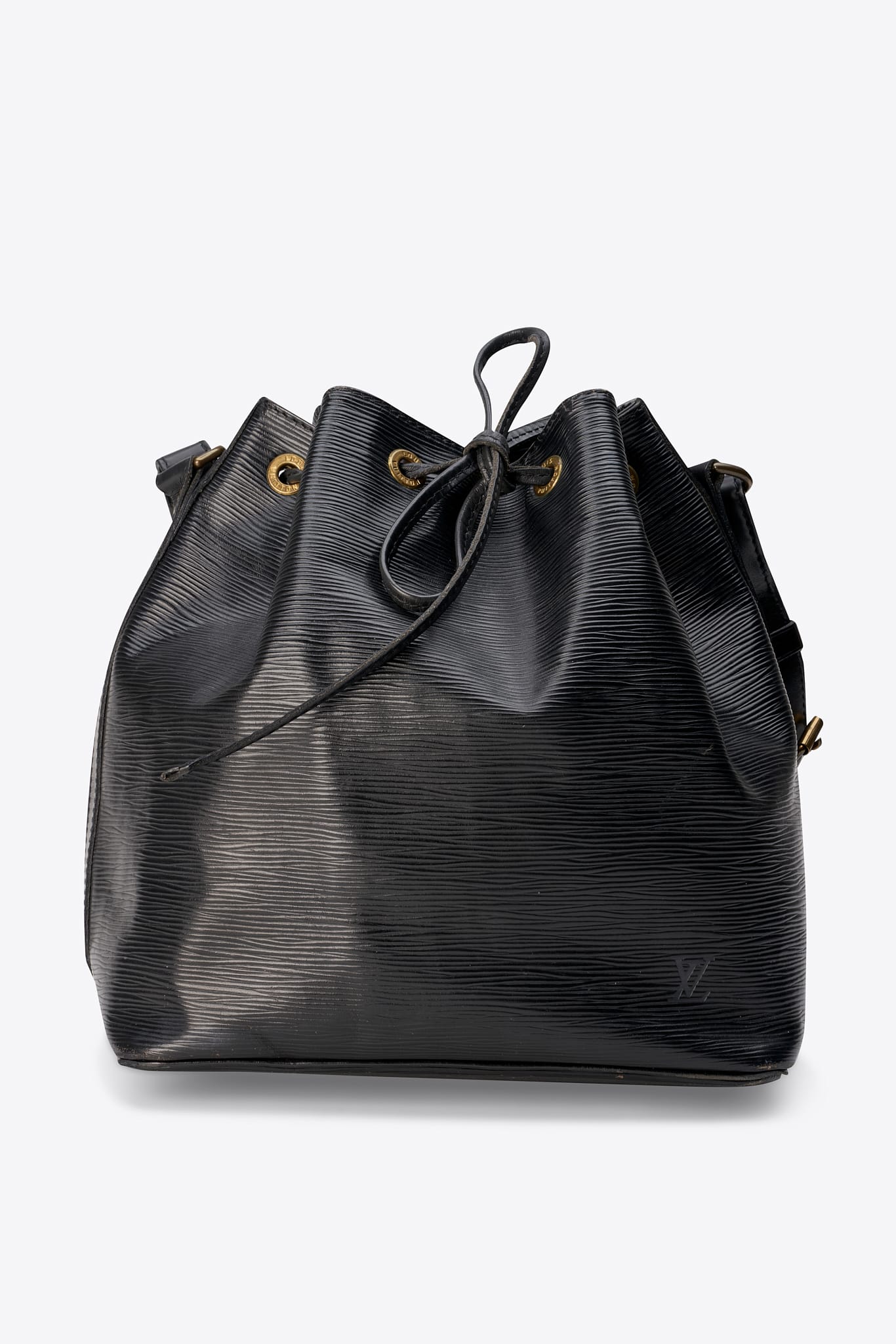 Louis Vuitton Petit Noé Epi Leather Bucket Bag Black