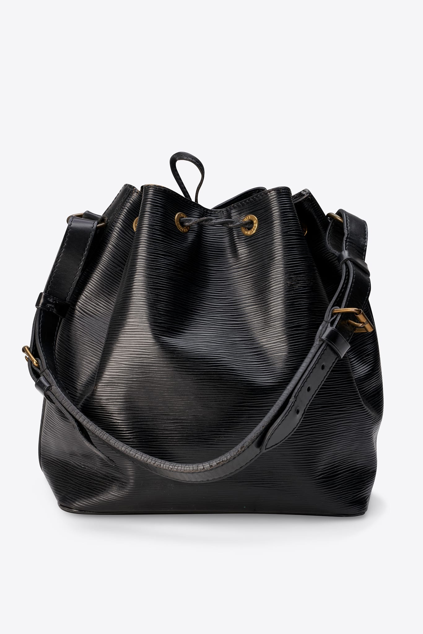 Louis Vuitton Petit Noé Epi Leather Bucket Bag Black