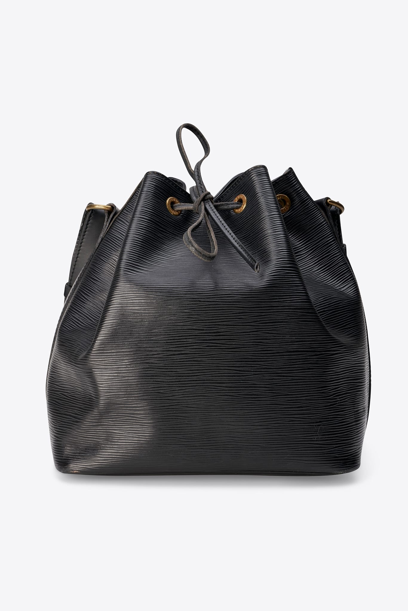 Louis Vuitton Petit Noé Epi Leather Bucket Bag Black