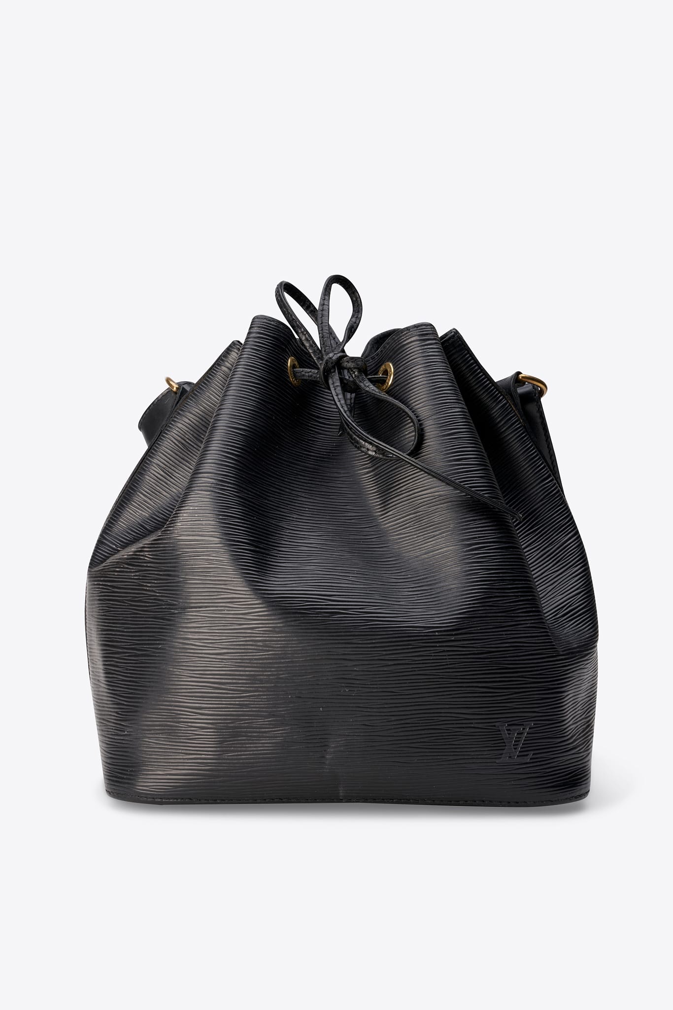 Louis Vuitton Petit Noé Epi Leather Bucket Bag Black
