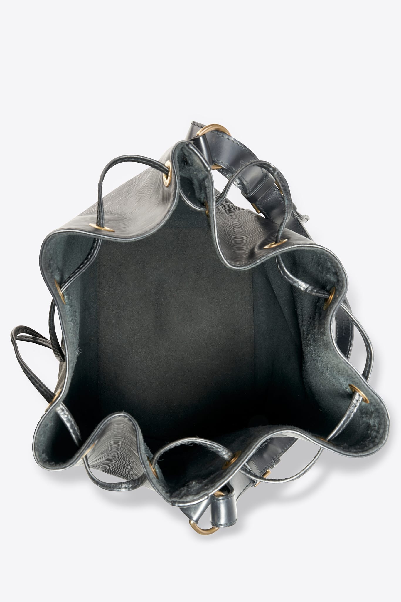 Louis Vuitton Petit Noé Epi Leather Bucket Bag Black