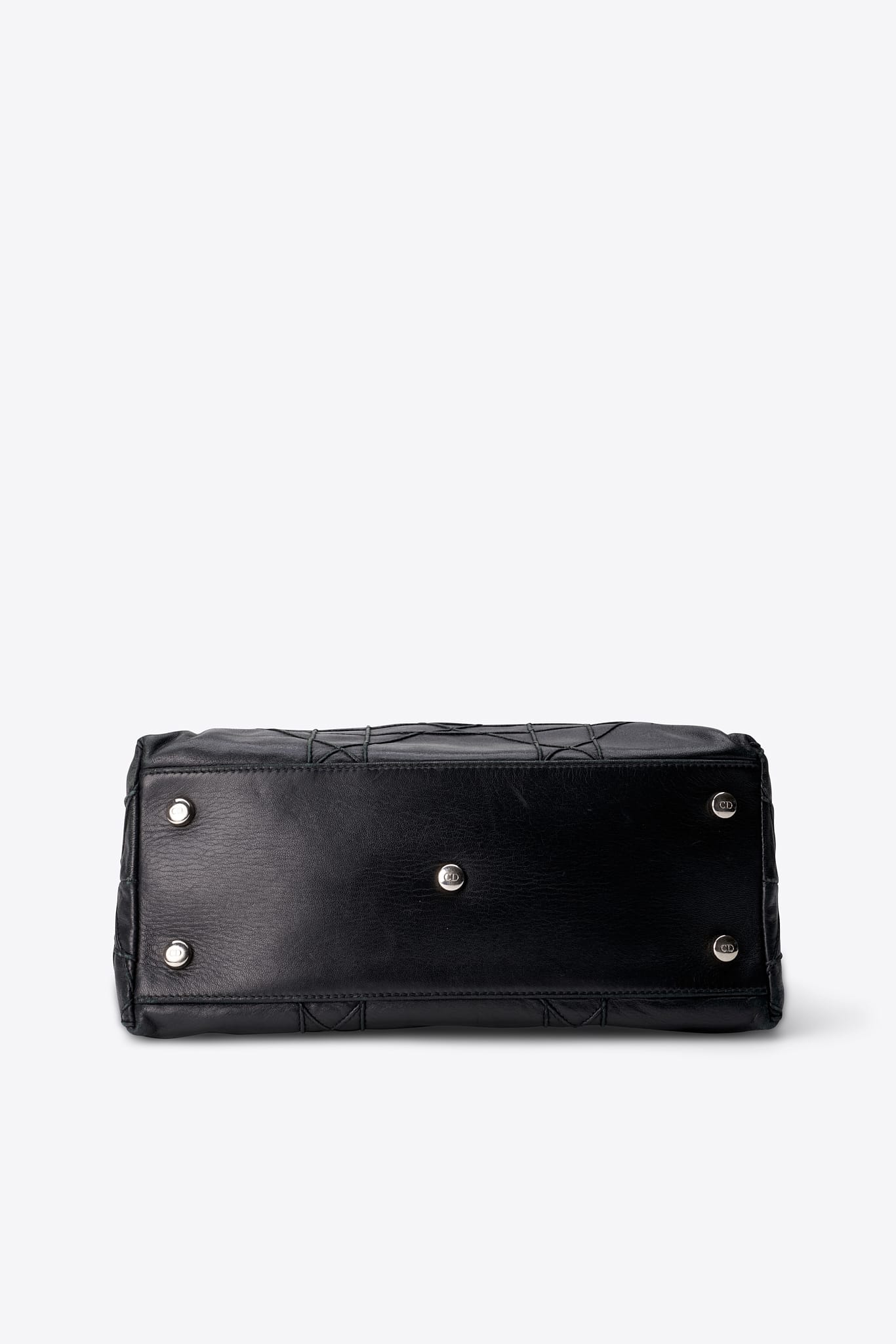 Vintage Christian Dior Granville Black Leather Bag