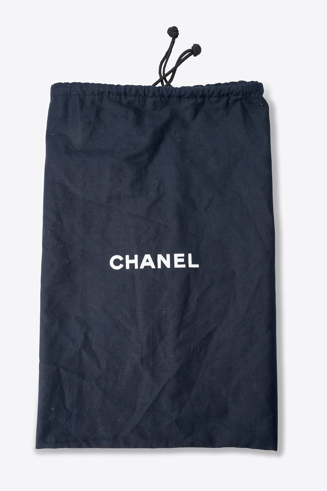 Vintage Chanel Black Nylon Single Flap Bag