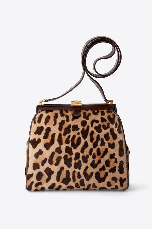 Vintage Celine Leopard Calf Hair Bag