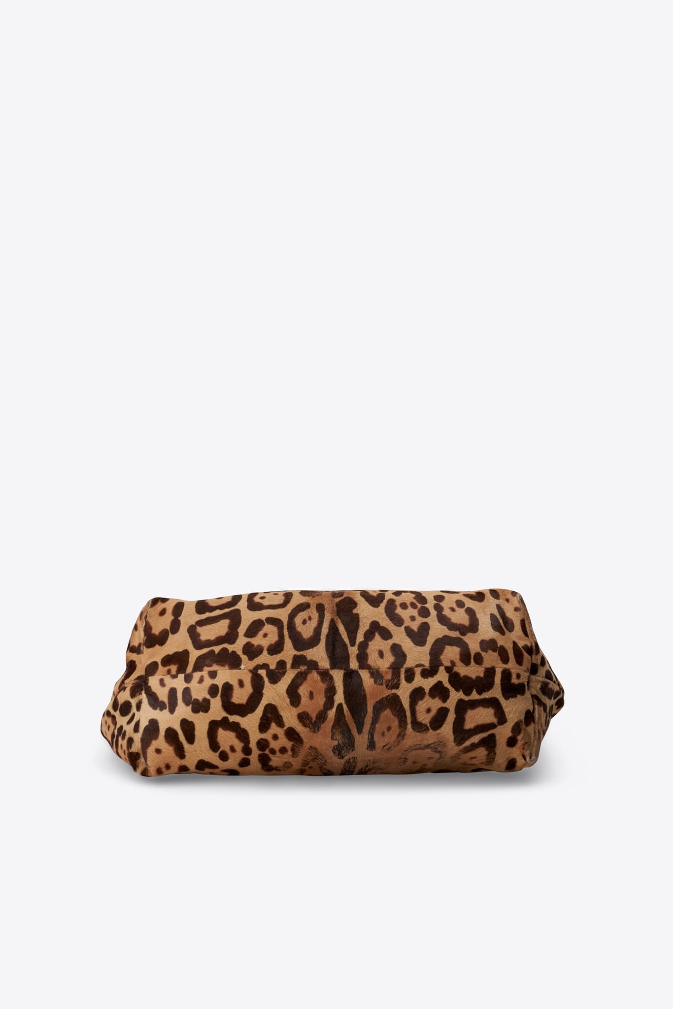 Vintage Fendi Leopard Print Calf Hair Tote Bag