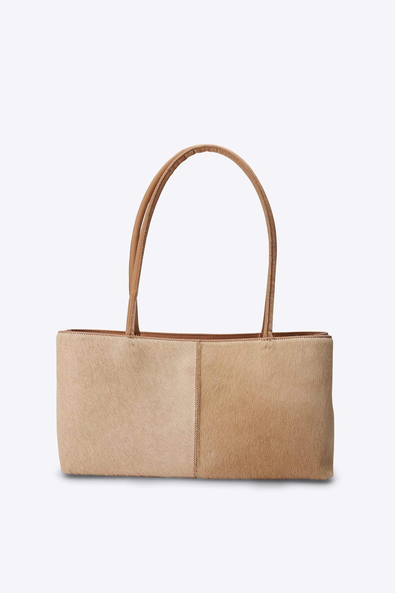 Vintage Mamuz Beige Calf Hair Shoulder Bag