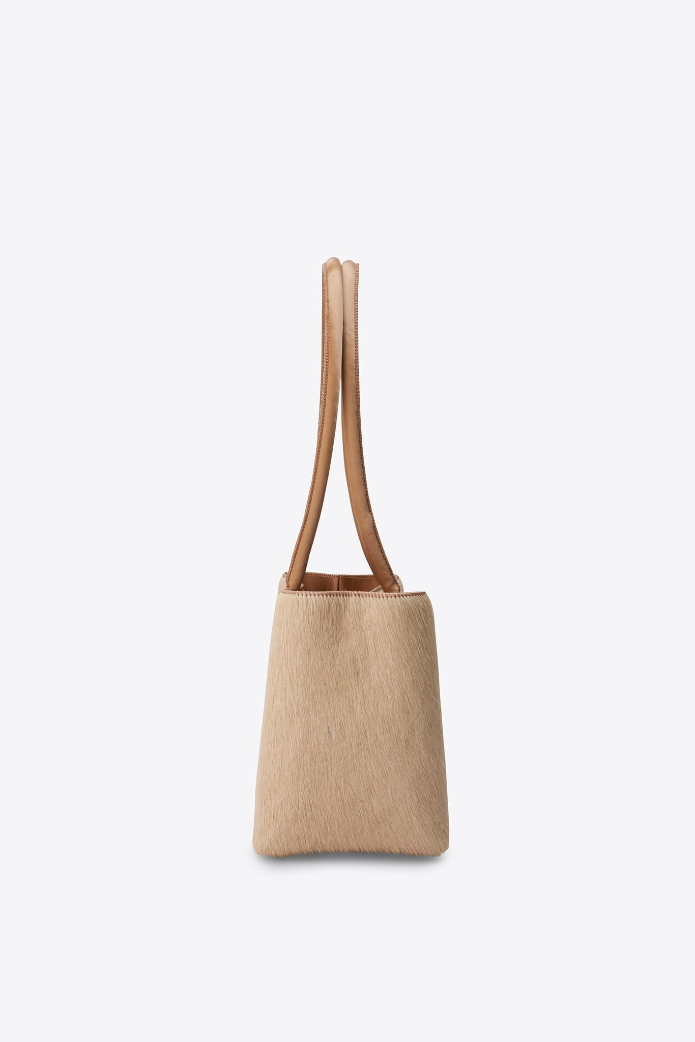 Vintage Mamuz Beige Calf Hair Shoulder Bag
