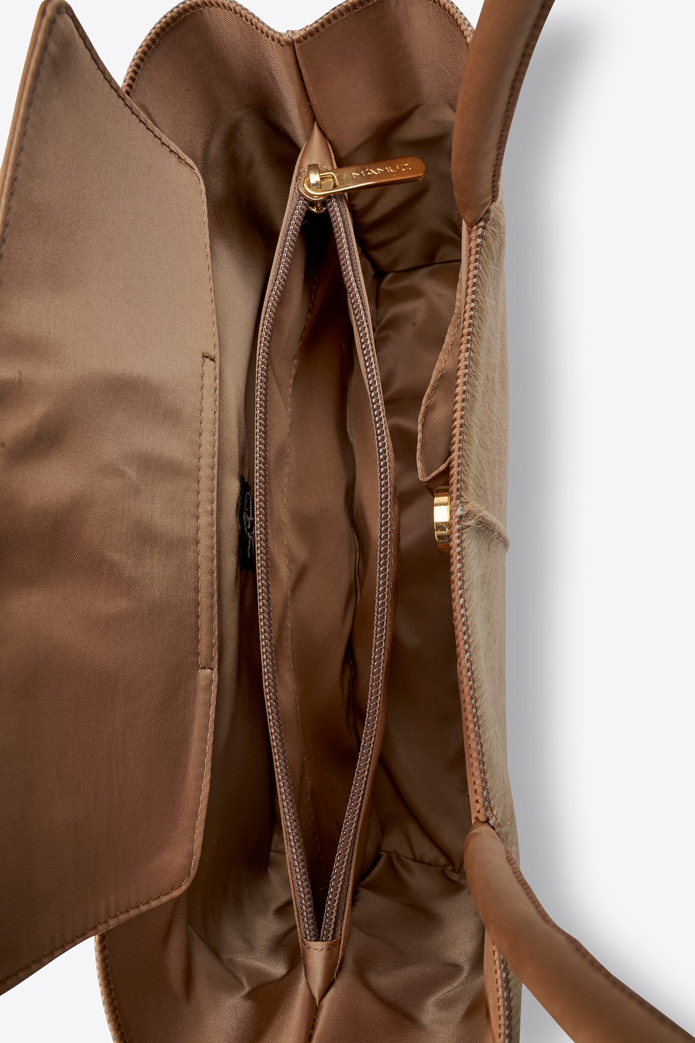 Vintage Mamuz Beige Calf Hair Shoulder Bag